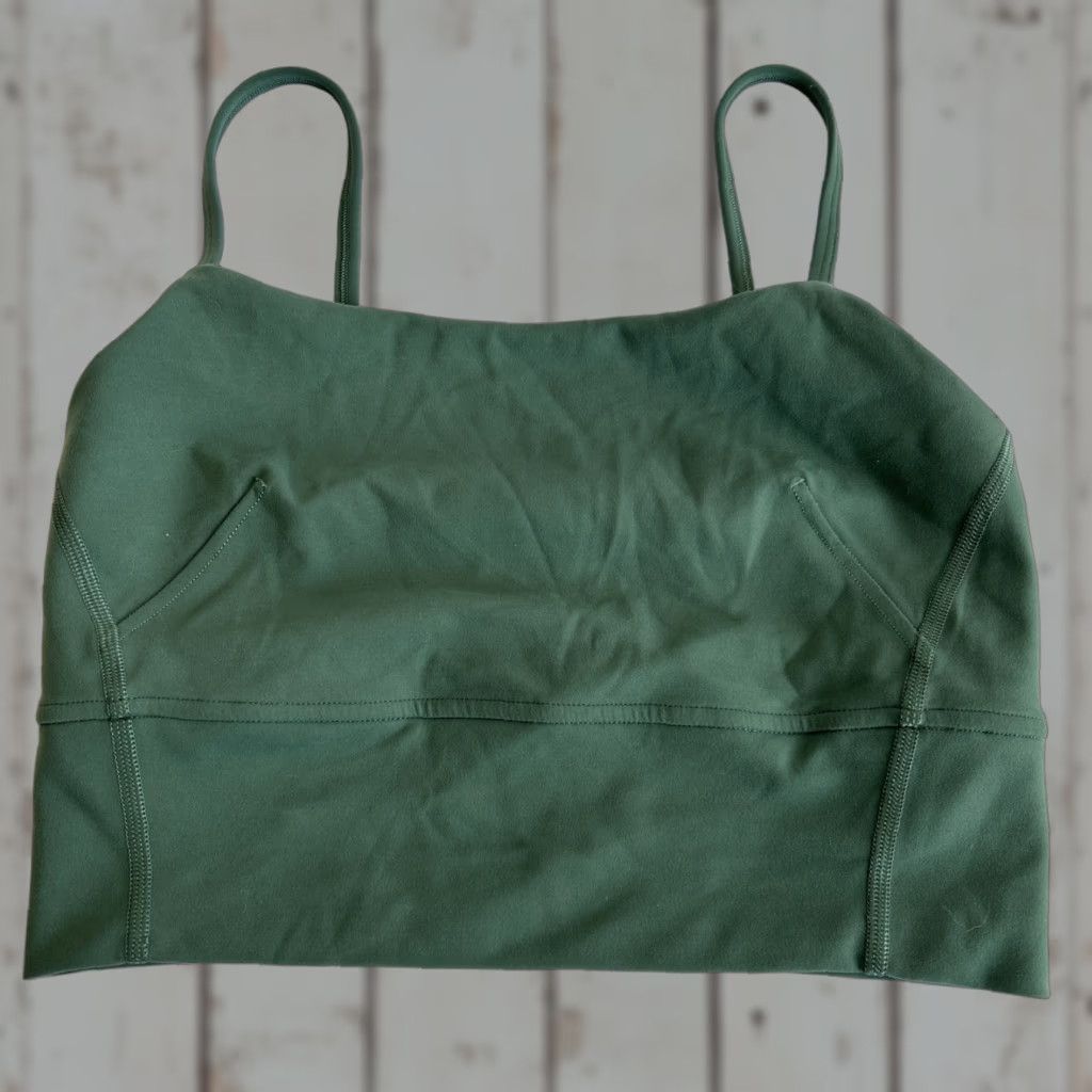 Lululemon Lululemon Tank Top Women’s Sz 4 Green Square Neck Longline Built-In Bra Camisole Yoga Gym & Training Women's Tank Top Size S / US 4 / IT 40 - 1 Thumbnail