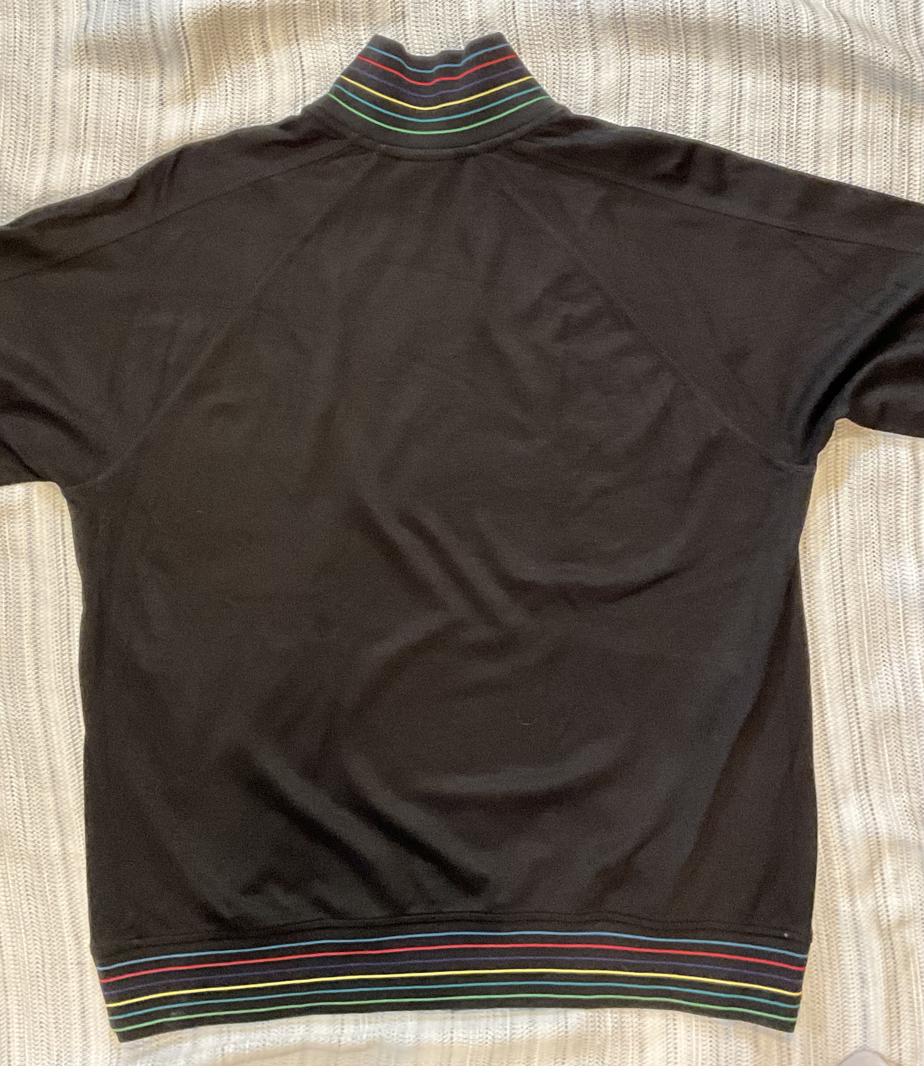 Paul Smith Paul Smith Black Artist Stripe Trim Zip Track Jacket Size US XL / EU 56 / 4 - 10 Thumbnail