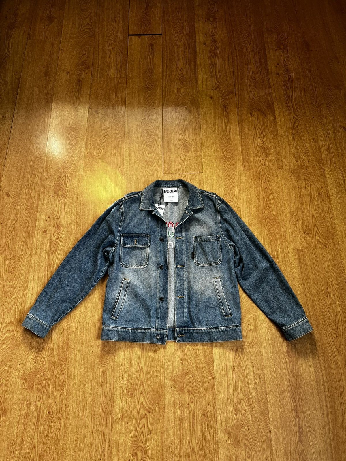 Moschino Moschino Denim Jacket Size US M / EU 48-50 / 2 - 1 Thumbnail