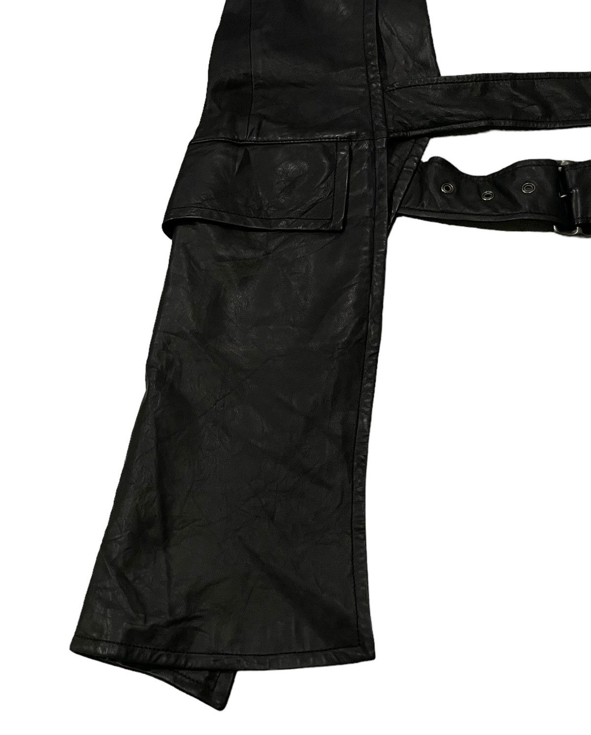 Limi Feu Limi Feu Yohji Yamamoto Punk Belted Leather Jacket Size S / US 4 / IT 40 - 11 Thumbnail
