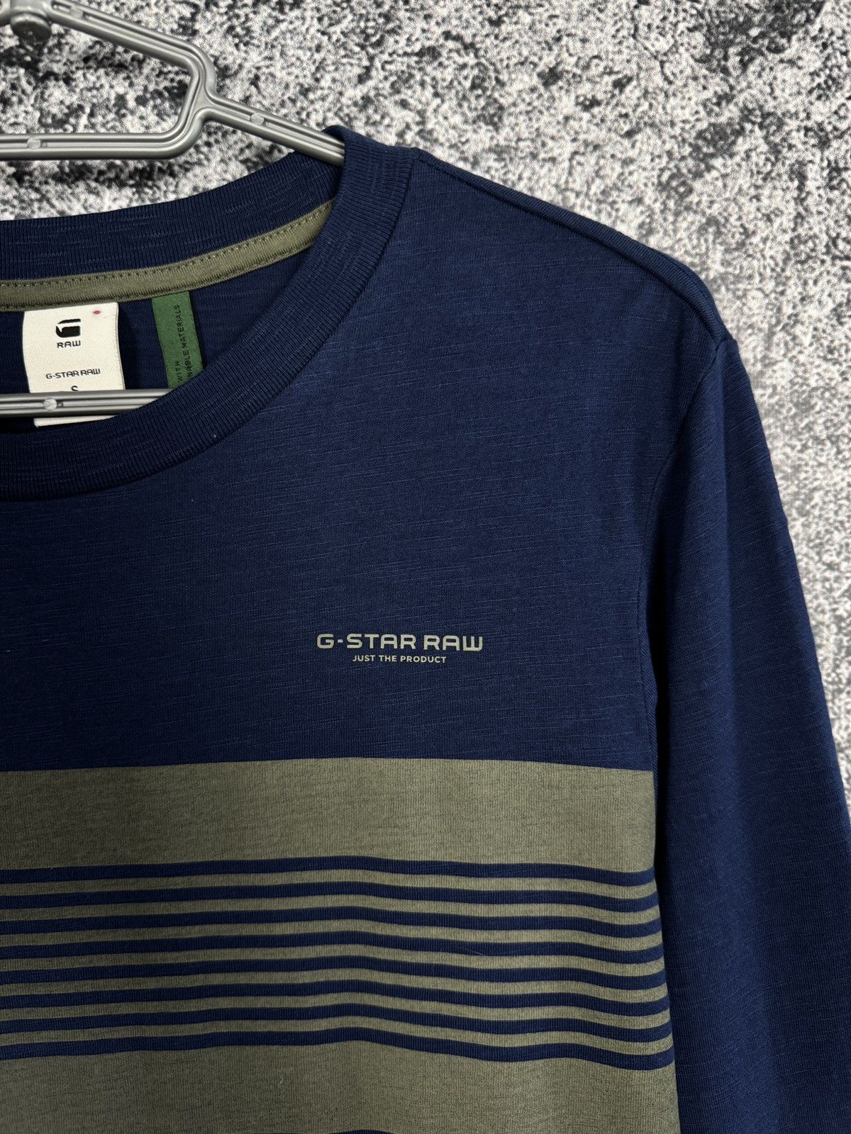 G-Star G-Star Raw Memula Stripe Long Sleeve T-Shirt Pullover Size S Size US S / EU 44-46 / 1 - 6 Thumbnail