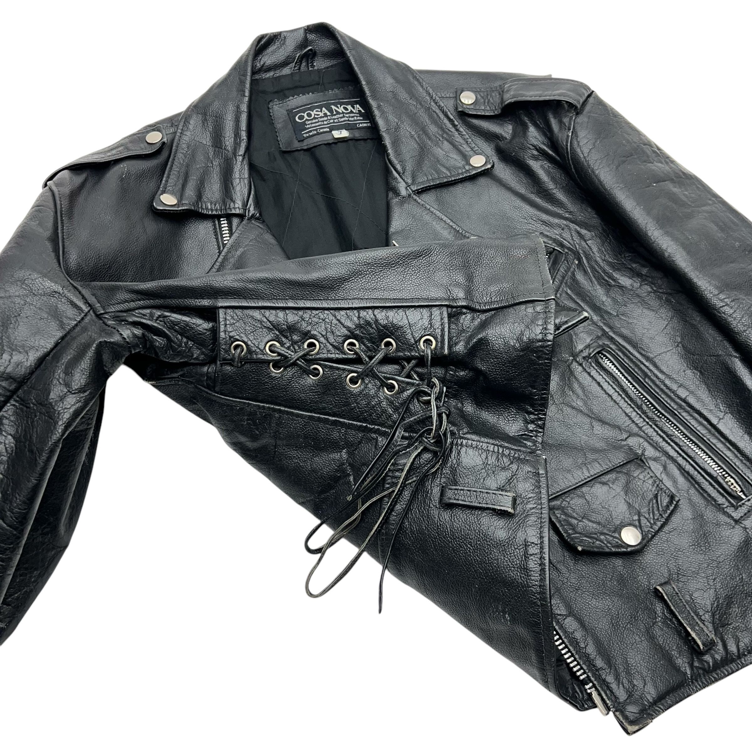Cosa Nova × Vintage Vintage Cosa Nova Biker Leather Jacket Size US L / EU 52-54 / 3 - 9 Thumbnail