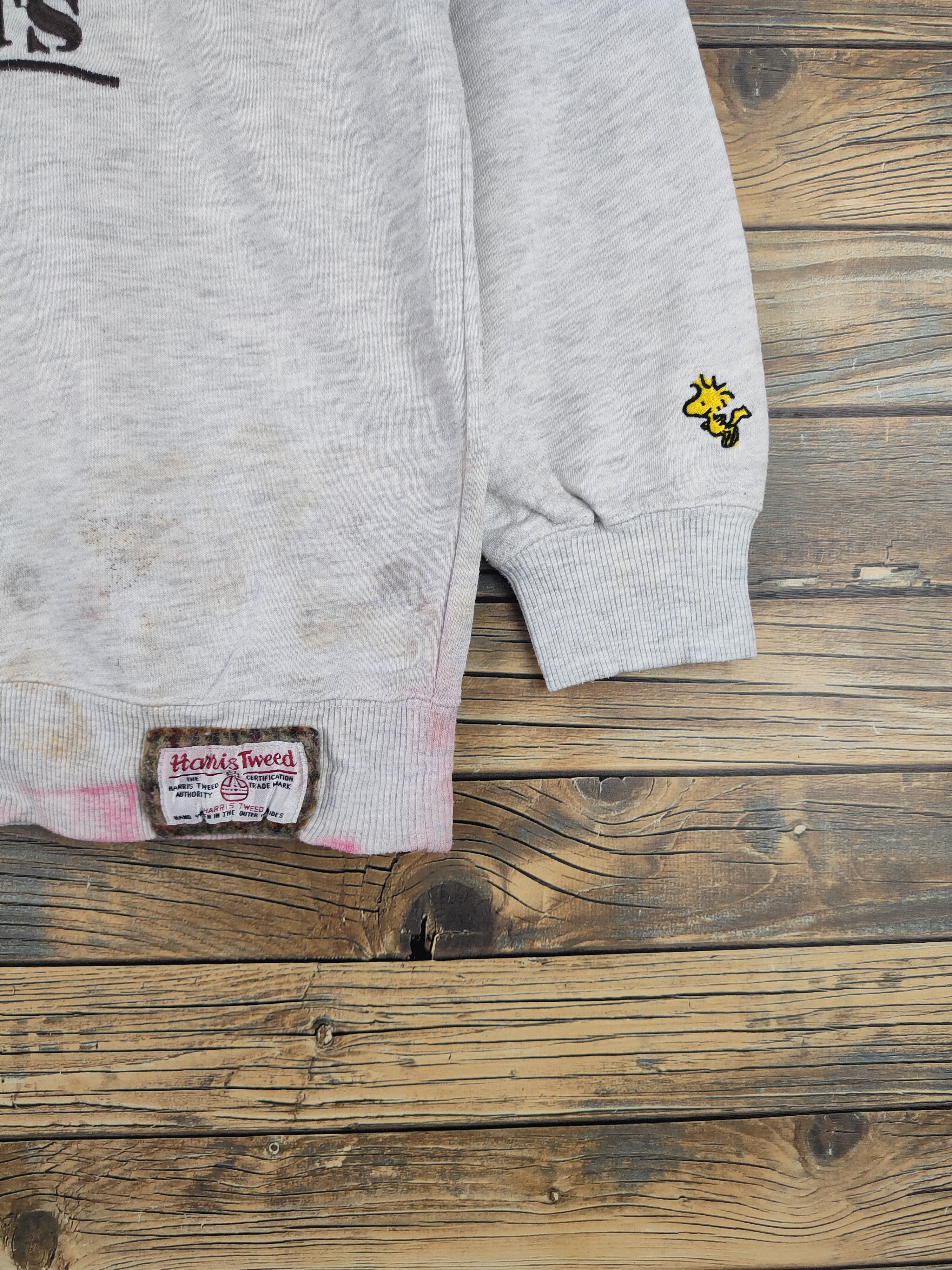 Harris Tweed DL Peanuts-Harris Tweed Gray Sweatshirts #46-068 Size US M / EU 48-50 / 2 - 8 Thumbnail
