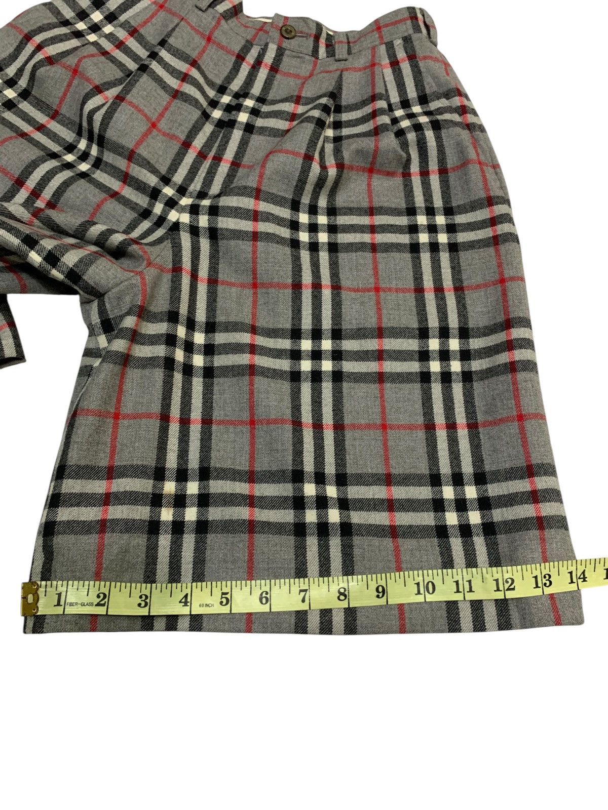 Burberry × Burberry Prorsum 🔥VTG BURBERRY NOVACHECK SHORTS PANTS WIDE Size US 27 - 10 Thumbnail