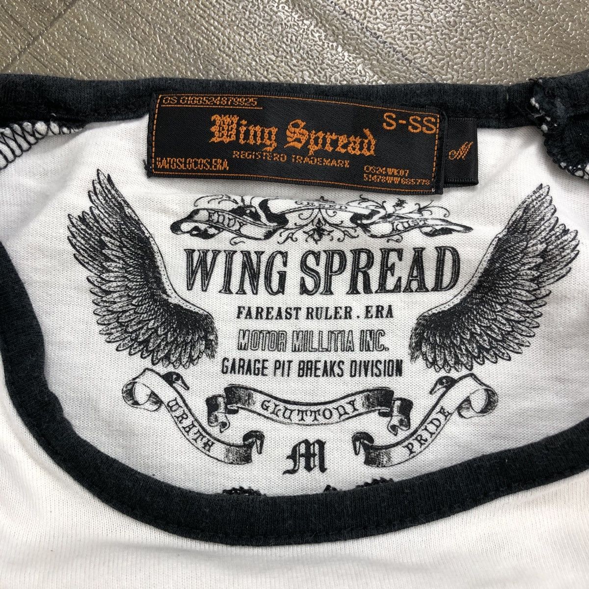 If Six Was Nine × Japanese Brand × Le Grande Bleu (L.G.B.) 2000s Wing Spread Skulls Cross LGB Embroidered Longsleeve Size US M / EU 48-50 / 2 - 10 Thumbnail