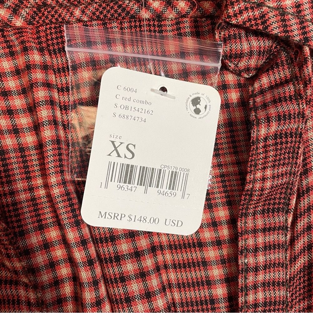Free People NWT New $148 Free People Catalina Remade Shirt Size XS Size XS / US 0-2 / IT 36-38 - 6 Thumbnail