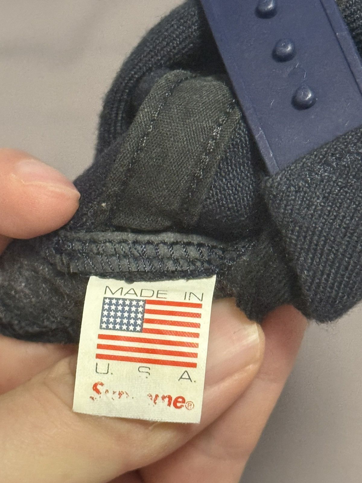 Supreme Supreme Arabic logo 6 panel cap hat navy Size ONE SIZE - 3 Thumbnail