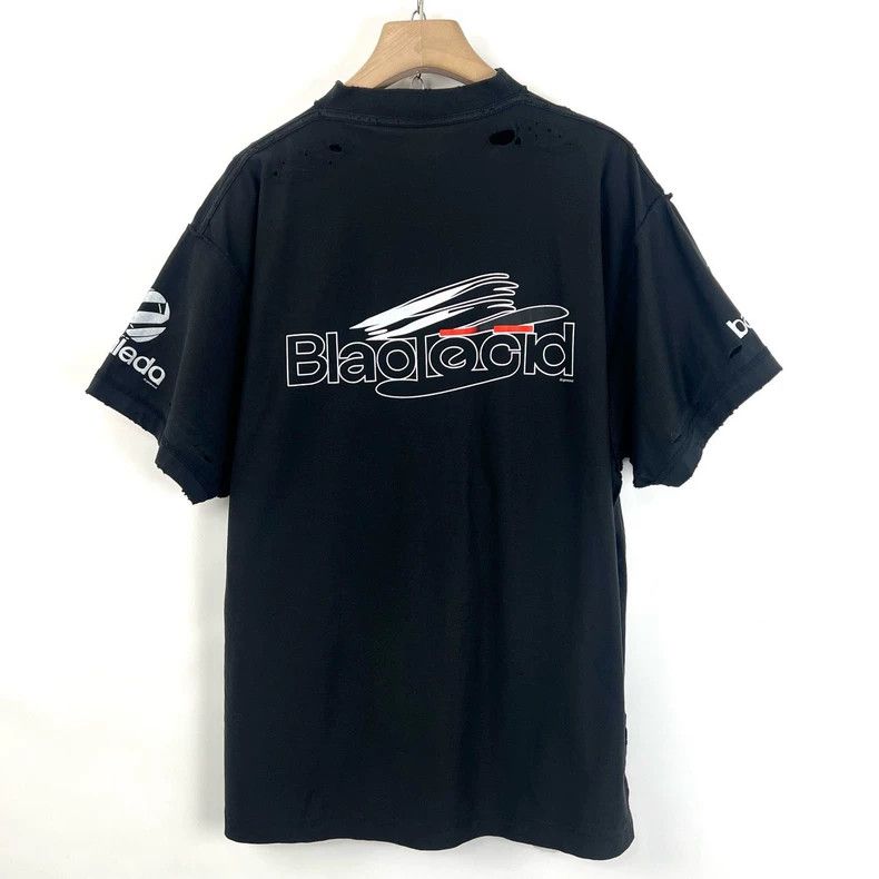 Balenciaga Balenciaga Black Ai Generation Destruction Short Sleeve Size US S / EU 44-46 / 1 - 3 Thumbnail