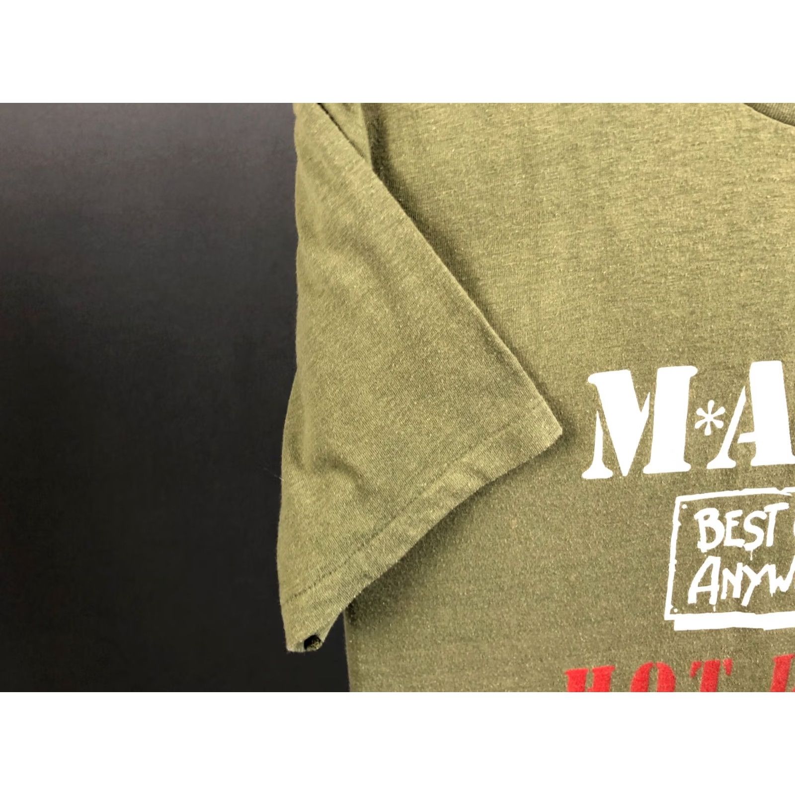 Vintage M.A.S.H. Hot Lips Vintage T-Shirt Cotton Men L Green 80s Movie Twentieth Century-Fox Vintage Mens T-Shirt Size US L / EU 52-54 / 3 - 5 Thumbnail