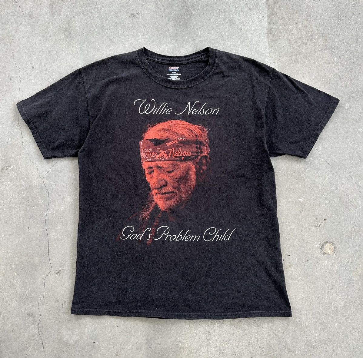 Hanes × Vintage VINTAGE WILLIE NELSON BAND TEE Size US L / EU 52-54 / 3 - 1 Thumbnail