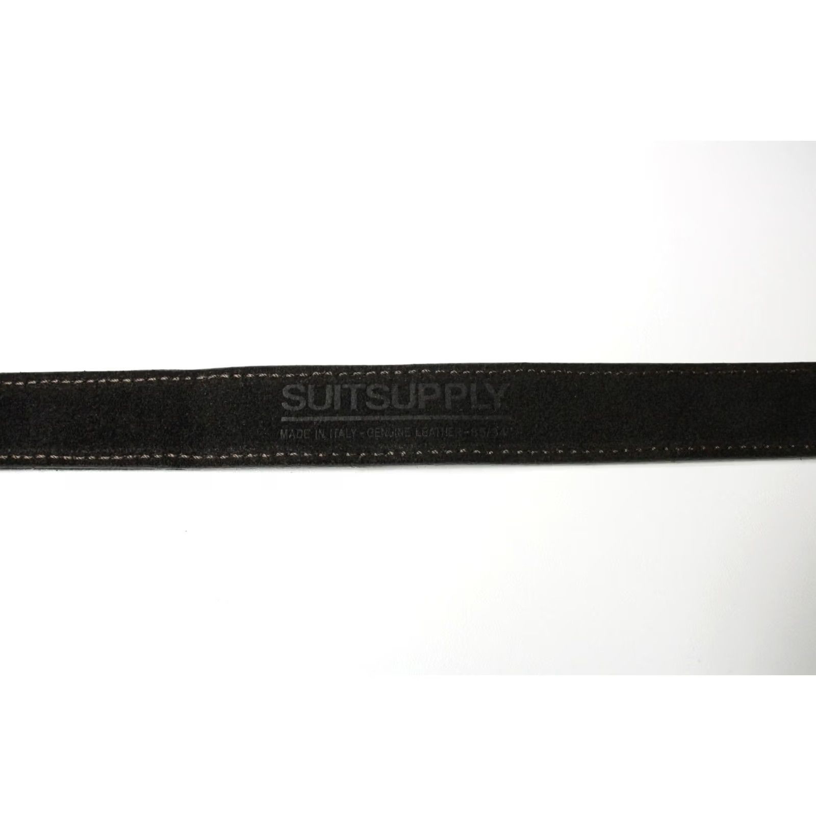 Suitsupply SUITSUPPLY Belt Men's 85/34 Genuine Leather Suede Brown Round Buckle Size ONE SIZE - 5 Thumbnail