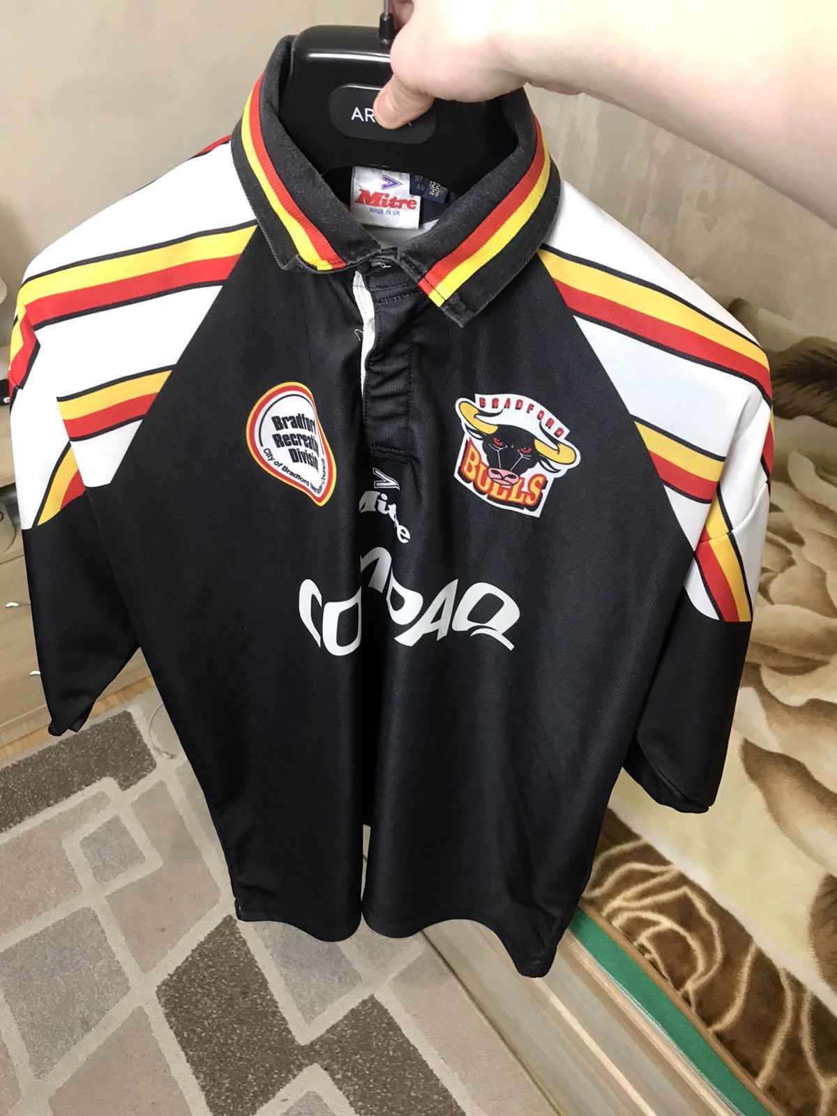 Vintage 🔥 Vintage Bradford Bulls 1996 Rugby League England Jersey Size US XL / EU 56 / 4 - 17 Thumbnail