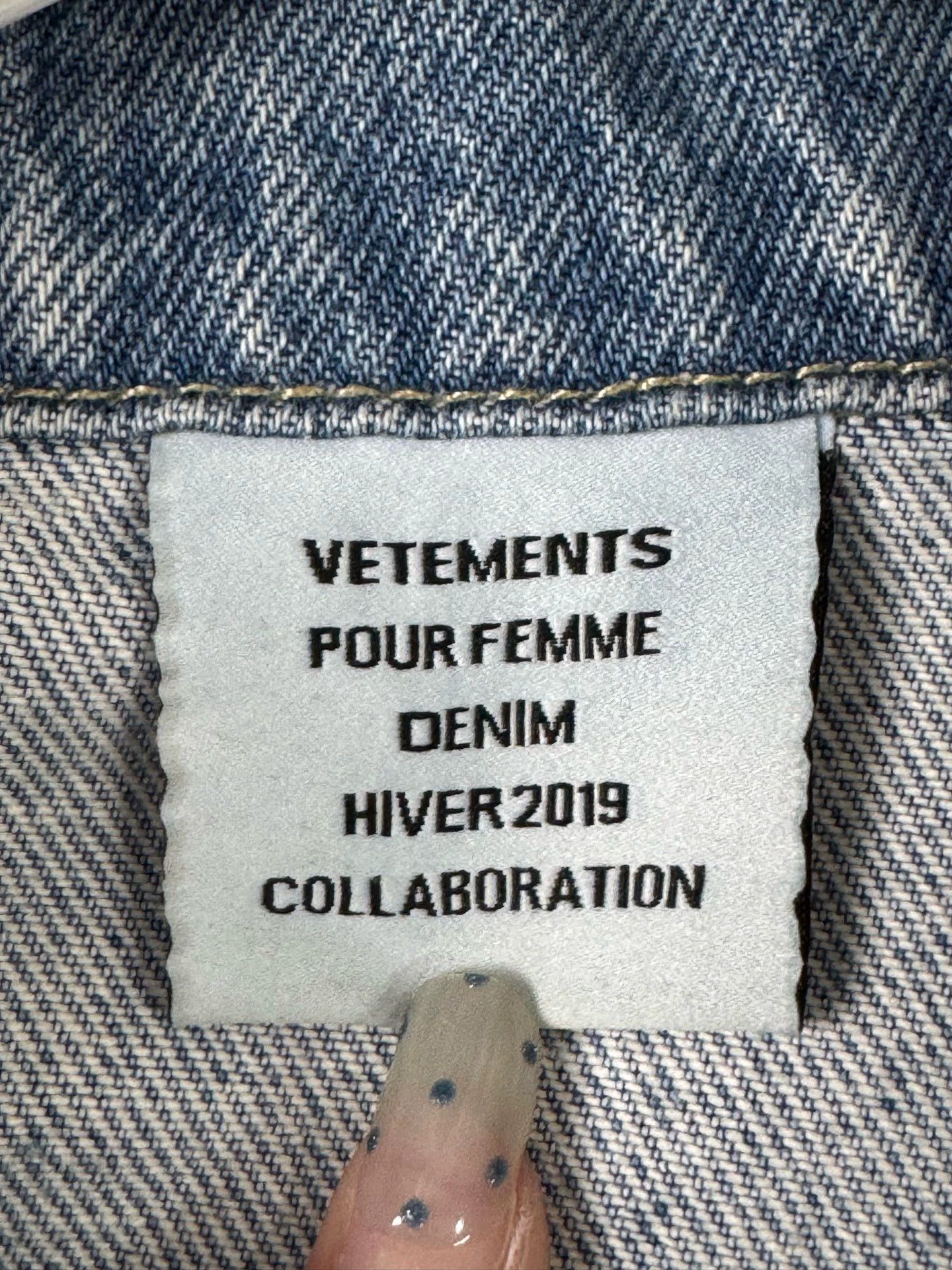Vetements vetements x Levi's denim jacket S 99 new Size US S / EU 44-46 / 1 - 7 Thumbnail