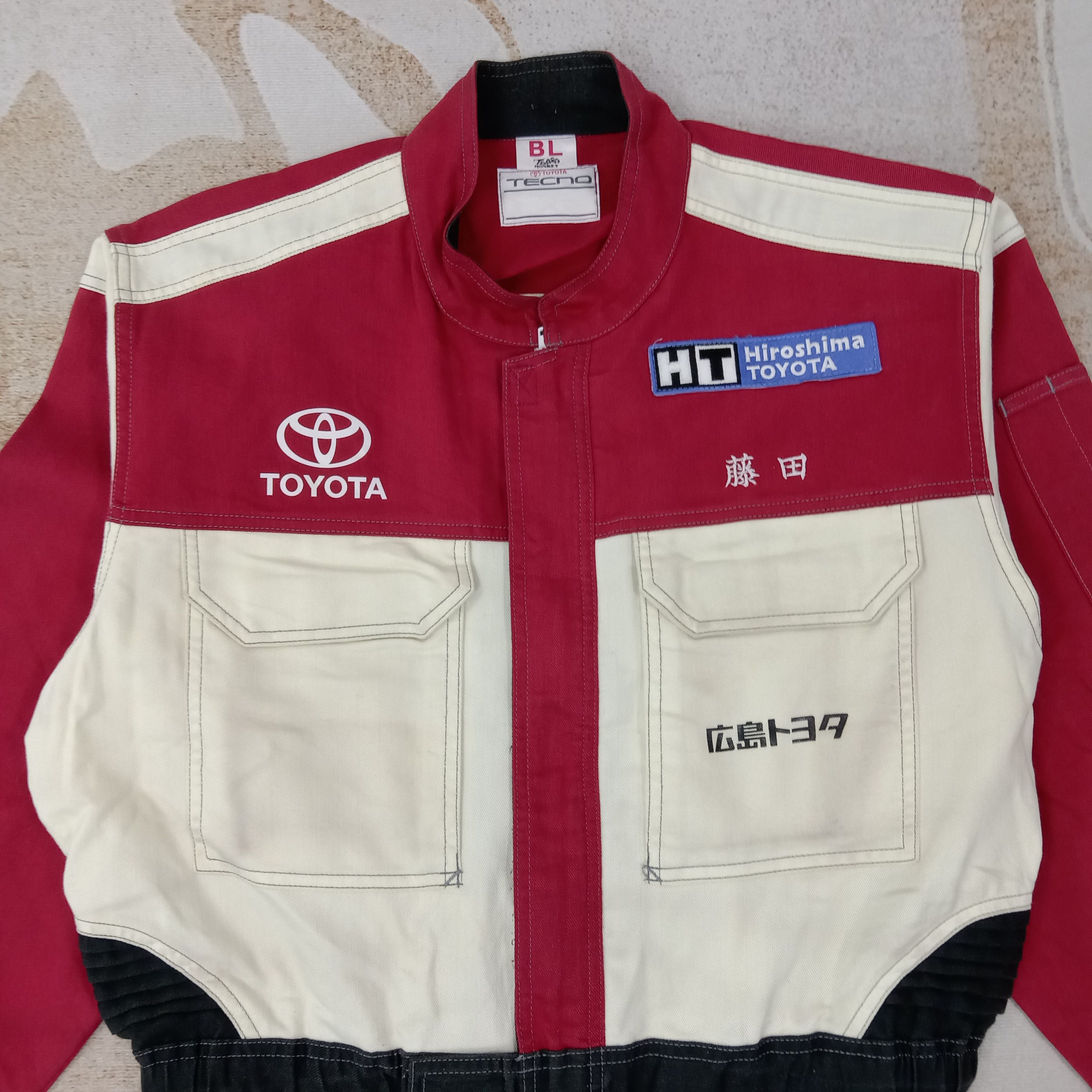 Japanese Brand Toyota Tecno Racing Team Coverall Jacket C261N28 Size US L / EU 52-54 / 3 - 7 Thumbnail