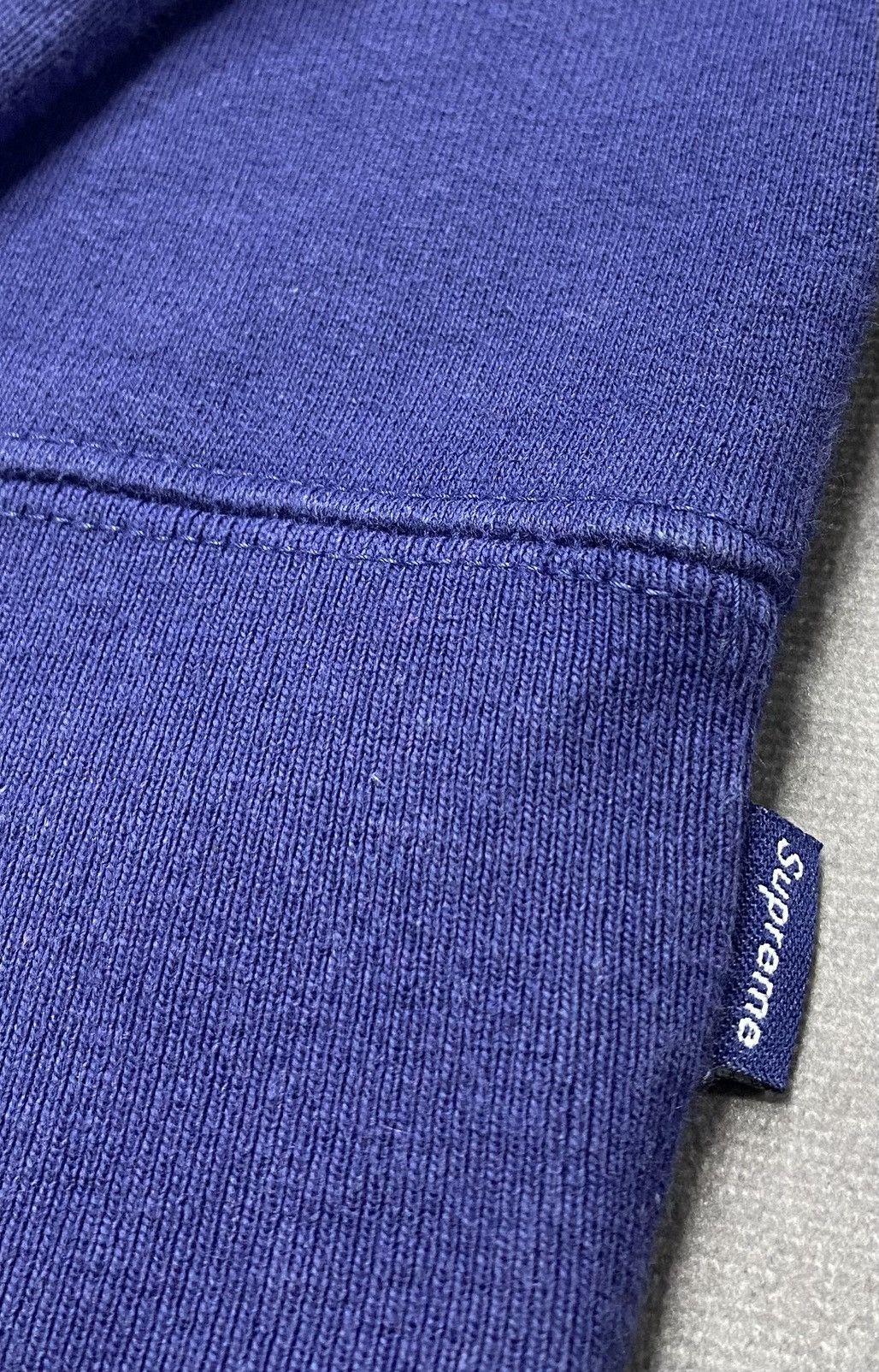 Supreme Supreme Don’t Care Hooded Sweatshirt Washed Navy (SS21) Size US L / EU 52-54 / 3 - 3 Thumbnail