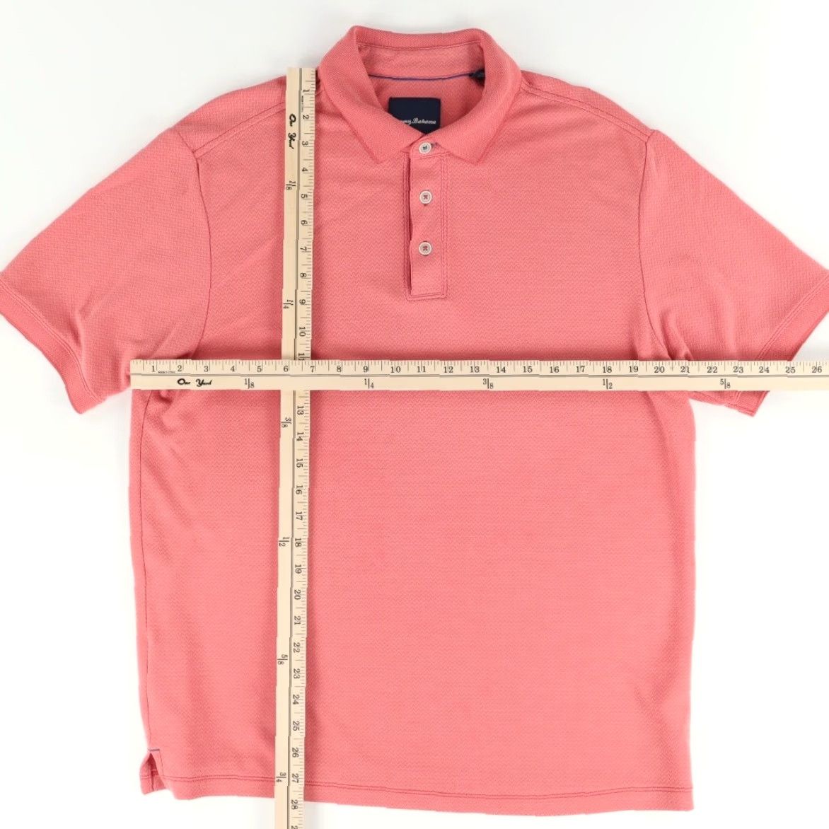 Tommy Bahama Tommy Bahama Polo Shirt Men L Salmon Modal Solid Shirt Size US L / EU 52-54 / 3 - 3 Thumbnail
