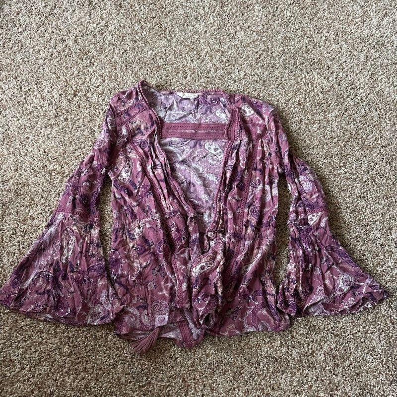 Other Altar’d State Bell Sleeve Boho Tie Front Shirt Size Medium Size M / US 6-8 / IT 42-44 - 1 Thumbnail