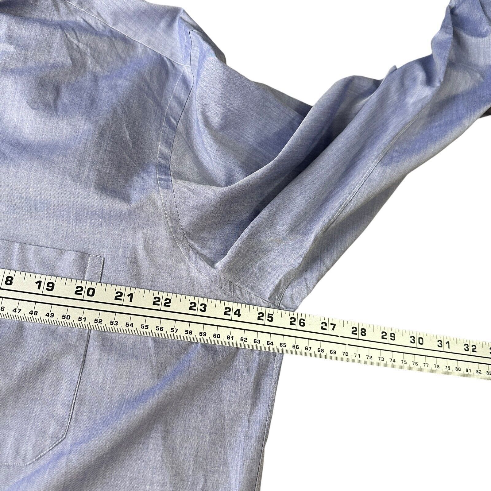 The Unbranded Brand Marol Bologa Dress Shirt Men 43 17 Blue White Striped Purple Size US L / EU 52-54 / 3 - 8 Thumbnail