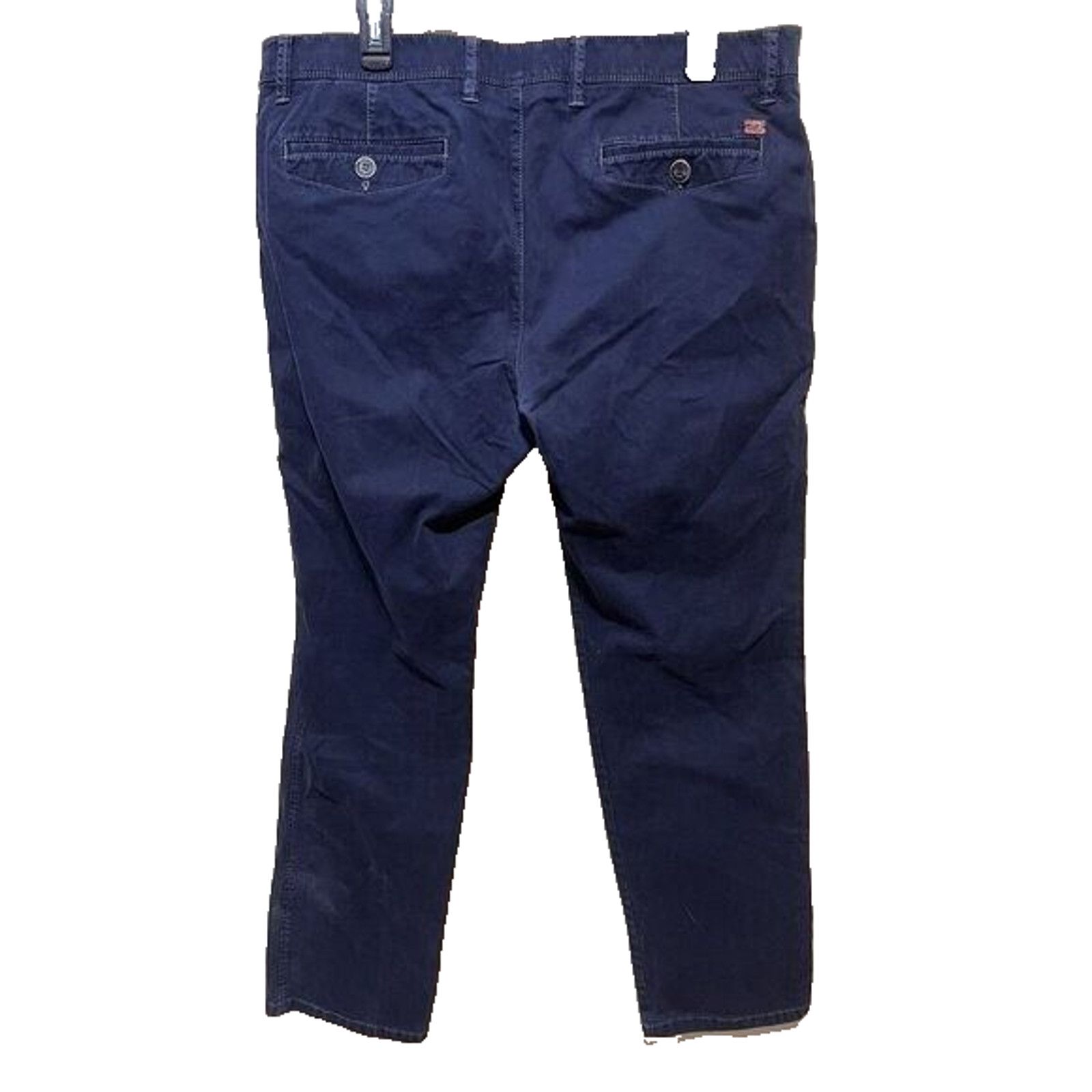 Bugatti Bugatti men's wide waist blue pants navy Size 33 A000197 Size US 33 - 3 Thumbnail