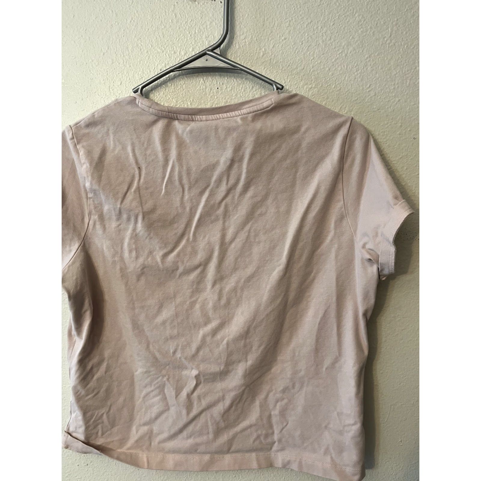 Puma PUMA Women's Short Sleeve T-Shirt Pink Logo Size Large Cropped Logo Shirt Womens Regular Size L Pink Logo Cotton T-Shirt 27" Vintage No Size L / US 10 / IT 46 - 3 Thumbnail