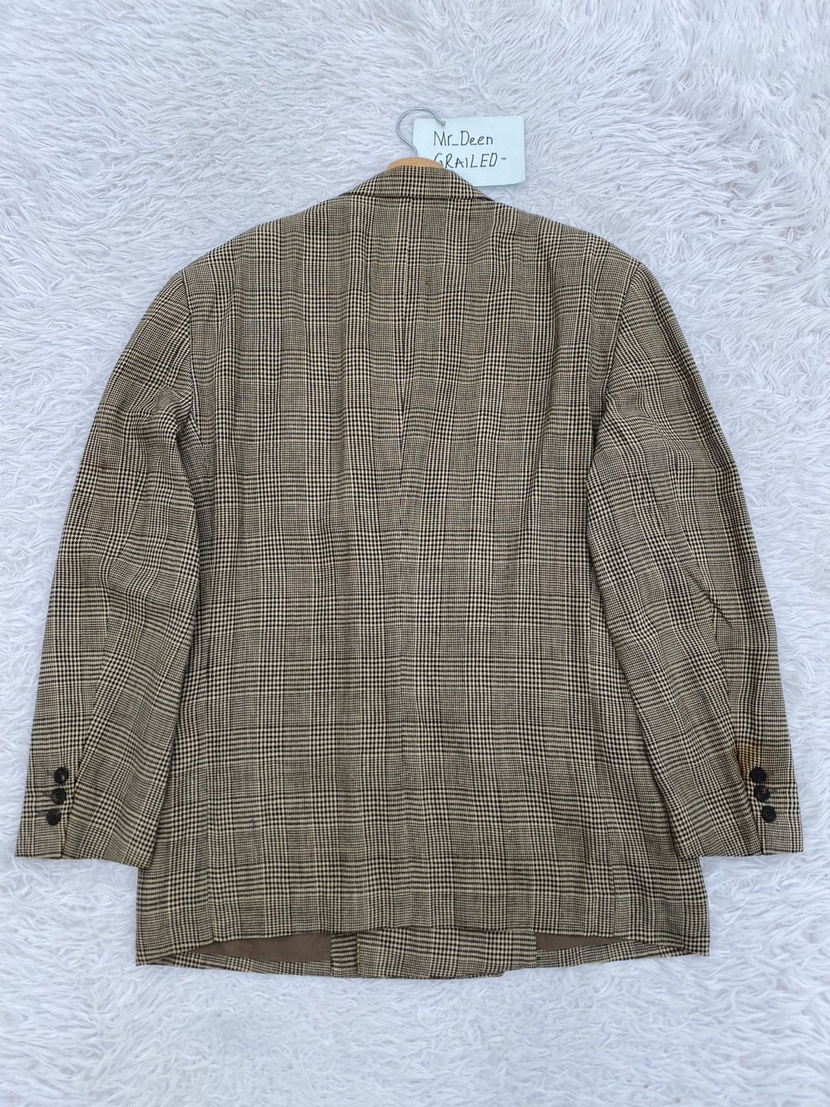 Issey Miyake Rare Vintage Issey Miyake Checkered Brown Blazer Size 38R - 14 Thumbnail