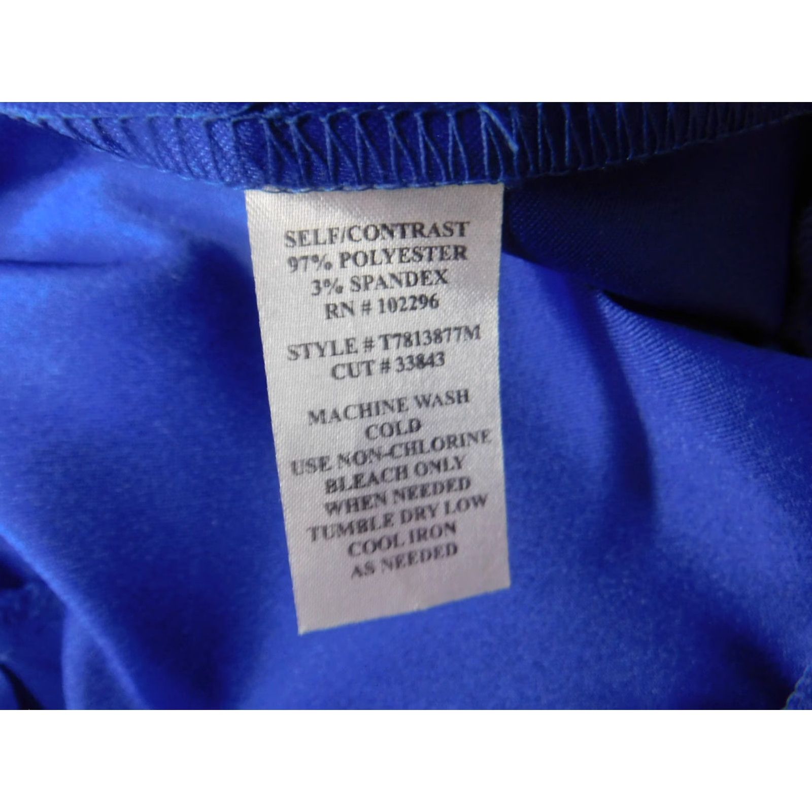 Vintage Connected A-Line Dress Womens 8 Blue Sleeveless Raglan Zip Knee Length Polyester Rayon Floral Ruffle Lined Knee Fall casual business Womens Size M / US 6-8 / IT 42-44 - 6 Thumbnail