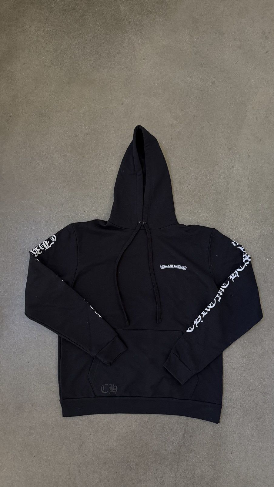 Chrome Hearts Chrome Heart Scroll Logo Hoodie Black Size US M / EU 48-50 / 2 - 1 Thumbnail