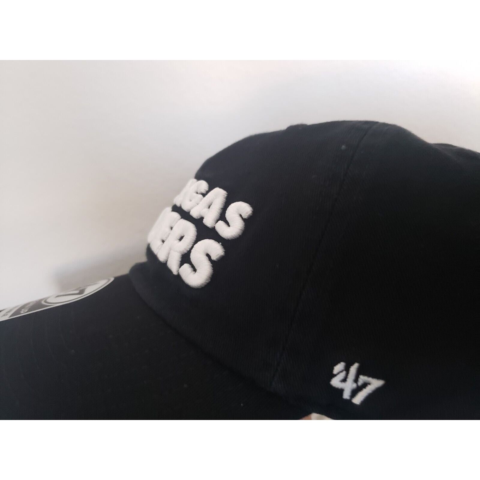 47 Las Vegas Raiders Hat 47 Clean Up Strapback Black 47 Brand Size ONE SIZE - 4 Thumbnail