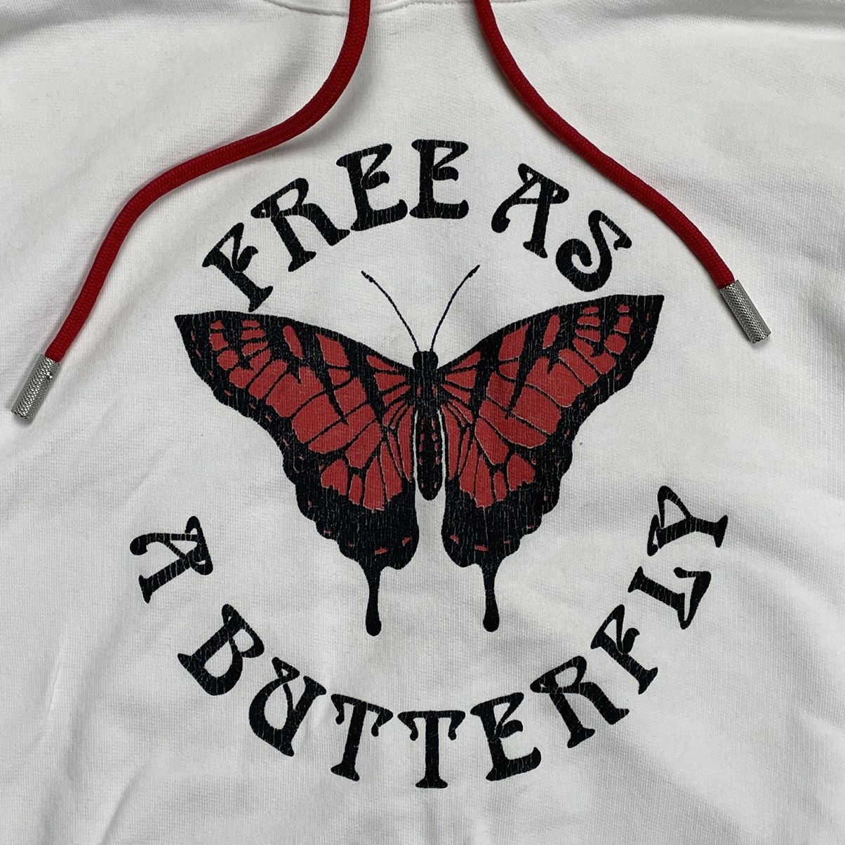 Off-White × Virgil Abloh Off-White Virgil Abloh 2018 Butterfly Oversize Short Hoodie Size M / US 6-8 / IT 42-44 - 5 Thumbnail