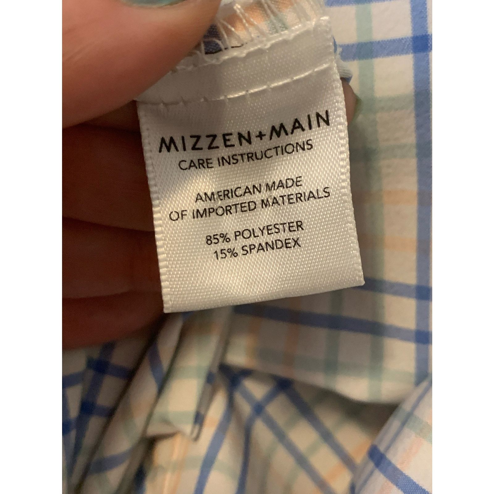 Mizzen+Main Mizzen+Main plaid long sleeves large trim fit shirt size XL Size US XL / EU 56 / 4 - 4 Thumbnail