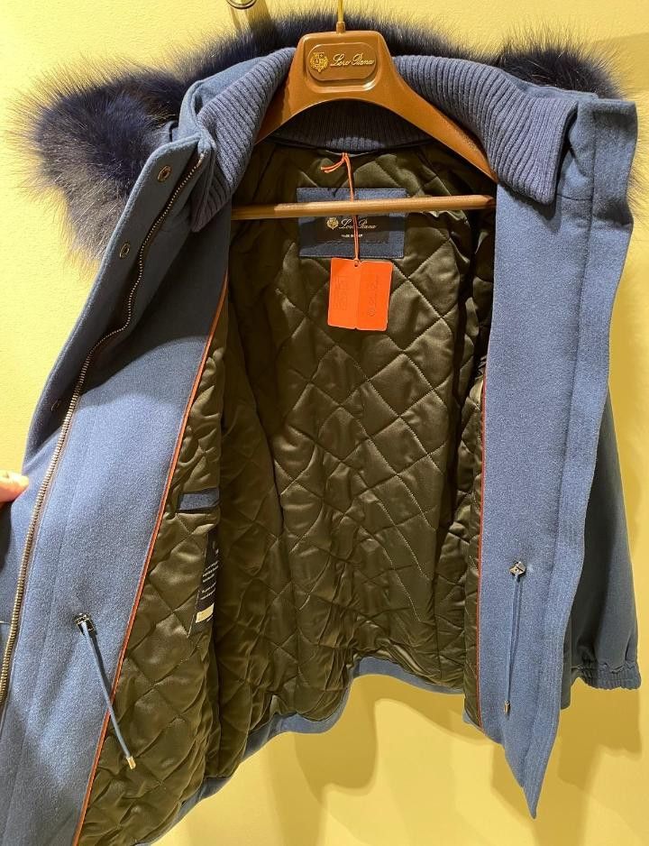 Loro Piana o1srvl11e0526 Icery Jacket in Blue Size M / US 6-8 / IT 42-44 - 2 Thumbnail