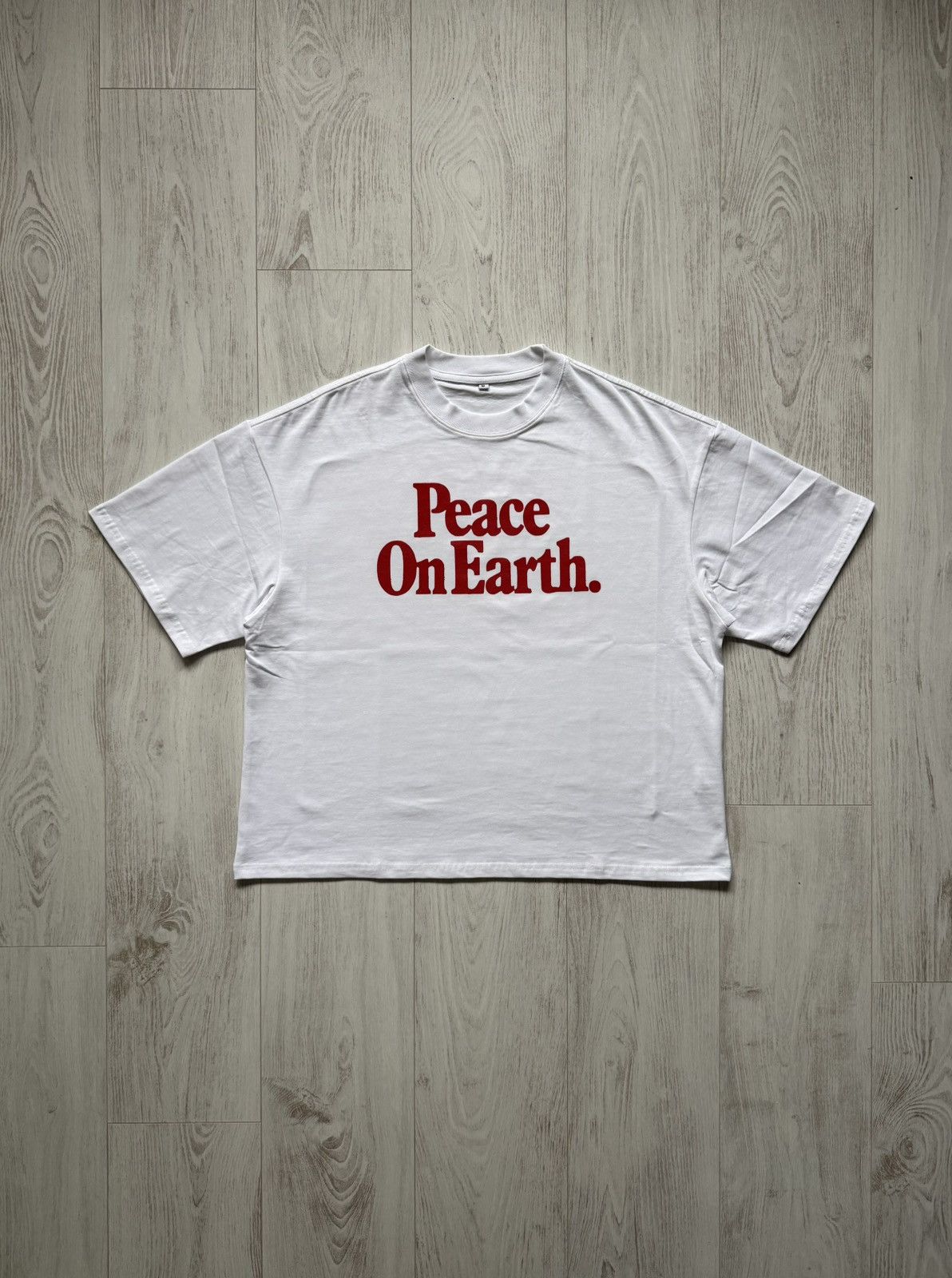 Other Peace On Earth T-Shirt Boxy Vintage Custom White M Size US M / EU 48-50 / 2 - 1 Thumbnail