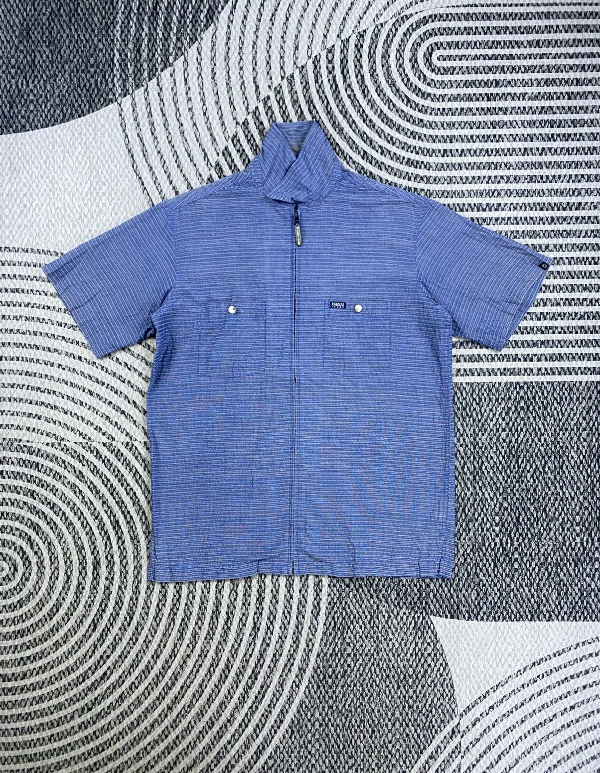 Kansai Yamamoto Vintage Kansai Jeans Shortsleeve Cotton Zipper Jacket Size US M / EU 48-50 / 2 - 5 Thumbnail