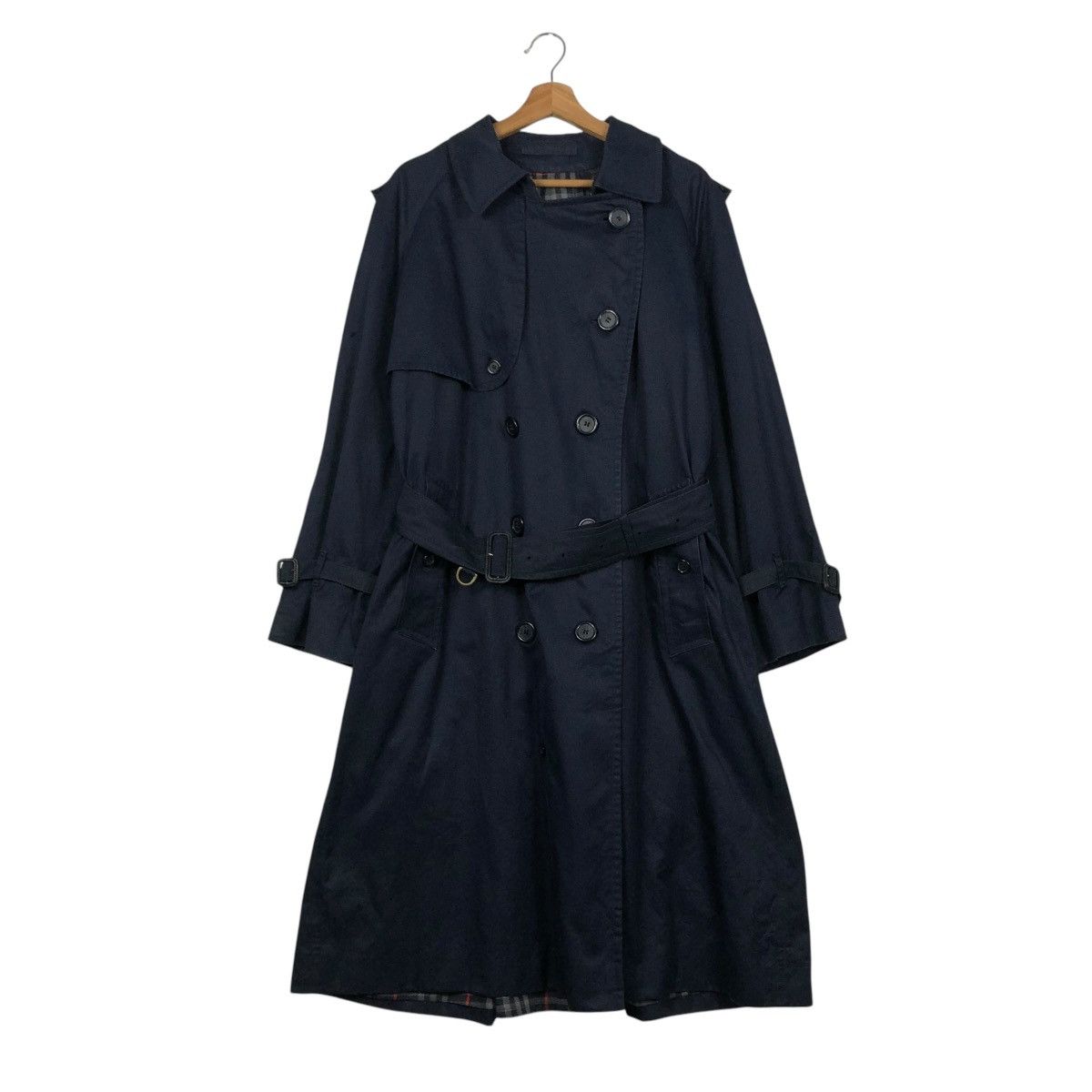 Burberry 🔥VINTAGE BURBERRYS MADE IN ENGLAND TRENCH COAT NOVA CHECK Size US M / EU 48-50 / 2 - 4 Thumbnail