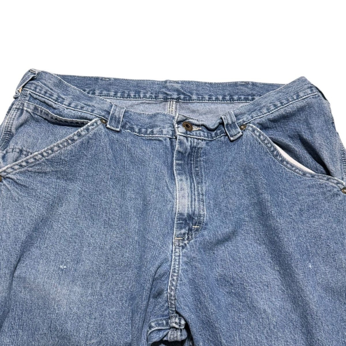 Lee × Vintage Vintage Lee Distressed Carpenter Jean Pants Men’s 36x30 Size US 36 / EU 52 - 6 Thumbnail