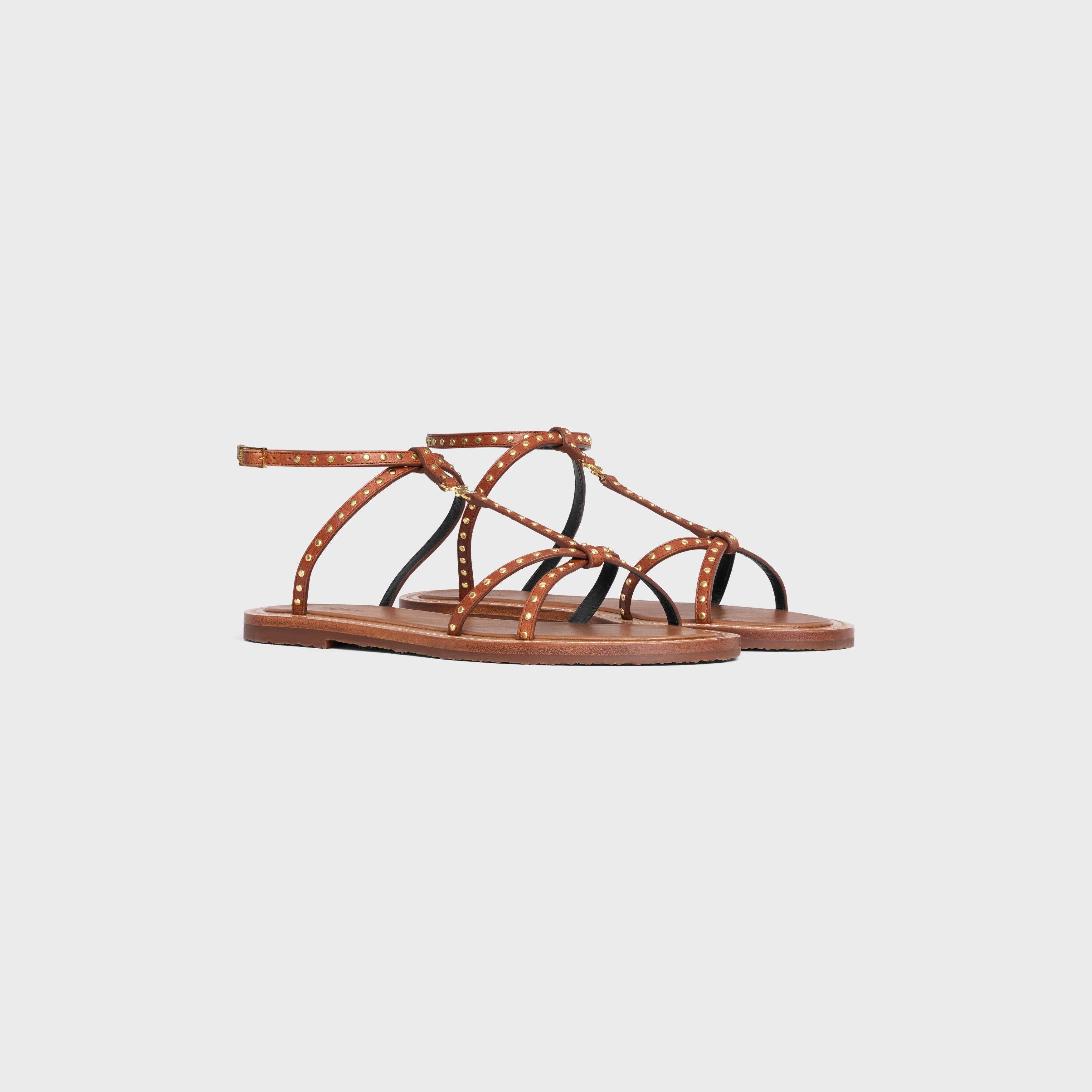 Celine o1bcso1str0925 352383877C Taillat Flat Sandals in Tan Size US 6 / IT 36 - 2 Thumbnail