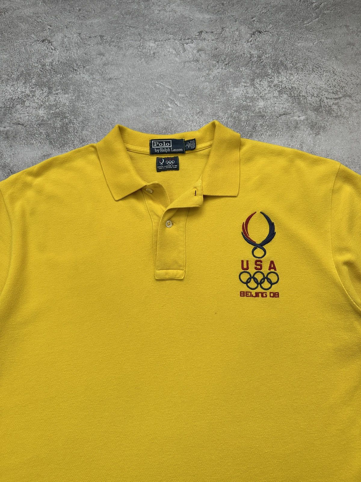Polo Ralph Lauren Vintage Polo Ralph Lauren T-Shirt USA Olympics Beijing 2008 Size US L / EU 52-54 / 3 - 3 Thumbnail