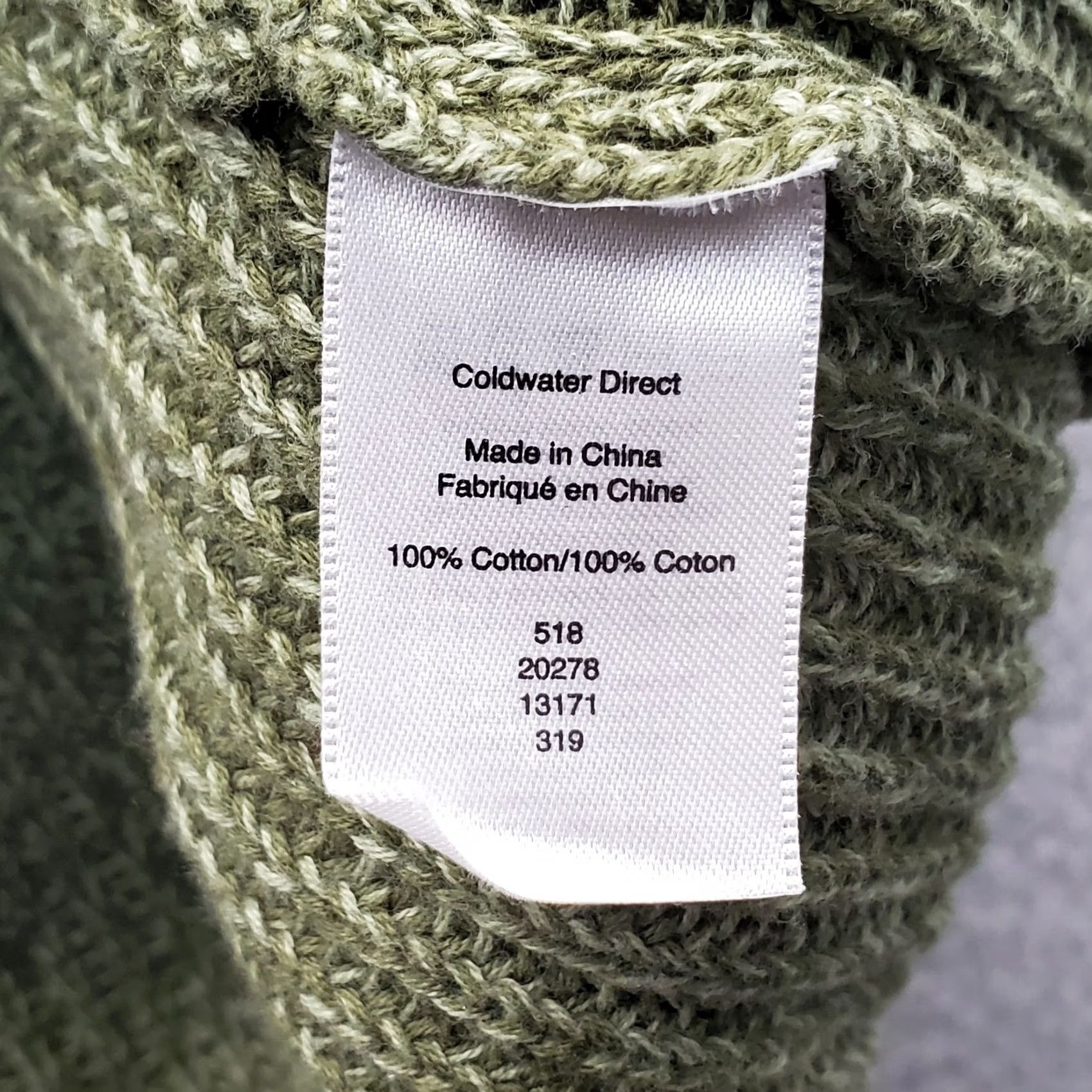 Coldwater Creek Coldwater Creek Womens Sweater Green 1X Long Sleeve Turtleneck Chunky Knit Pullover, Size 1X, Knit, Solid, Raglan Sleeve, Fall Winter Size XL / US 12-14 / IT 48-50 - 6 Thumbnail