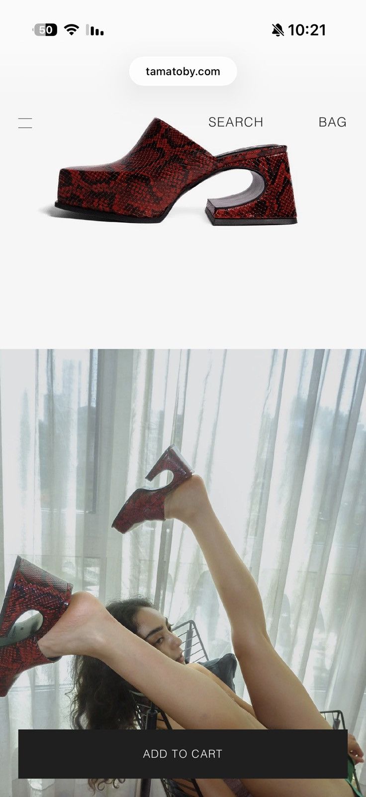 Other TAMA TOBY Red Snake Sassy Mule Size US 6 / IT 36 - 3 Thumbnail