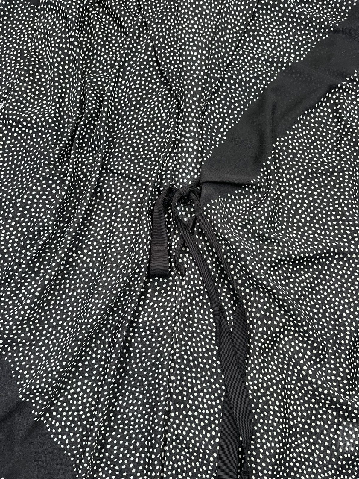 Balenciaga BALENCIAGA SILK ARCHIVE POLKA DOT MESH WRAP DRESS CARDIGAN Size XS / US 0-2 / IT 36-38 - 4 Thumbnail