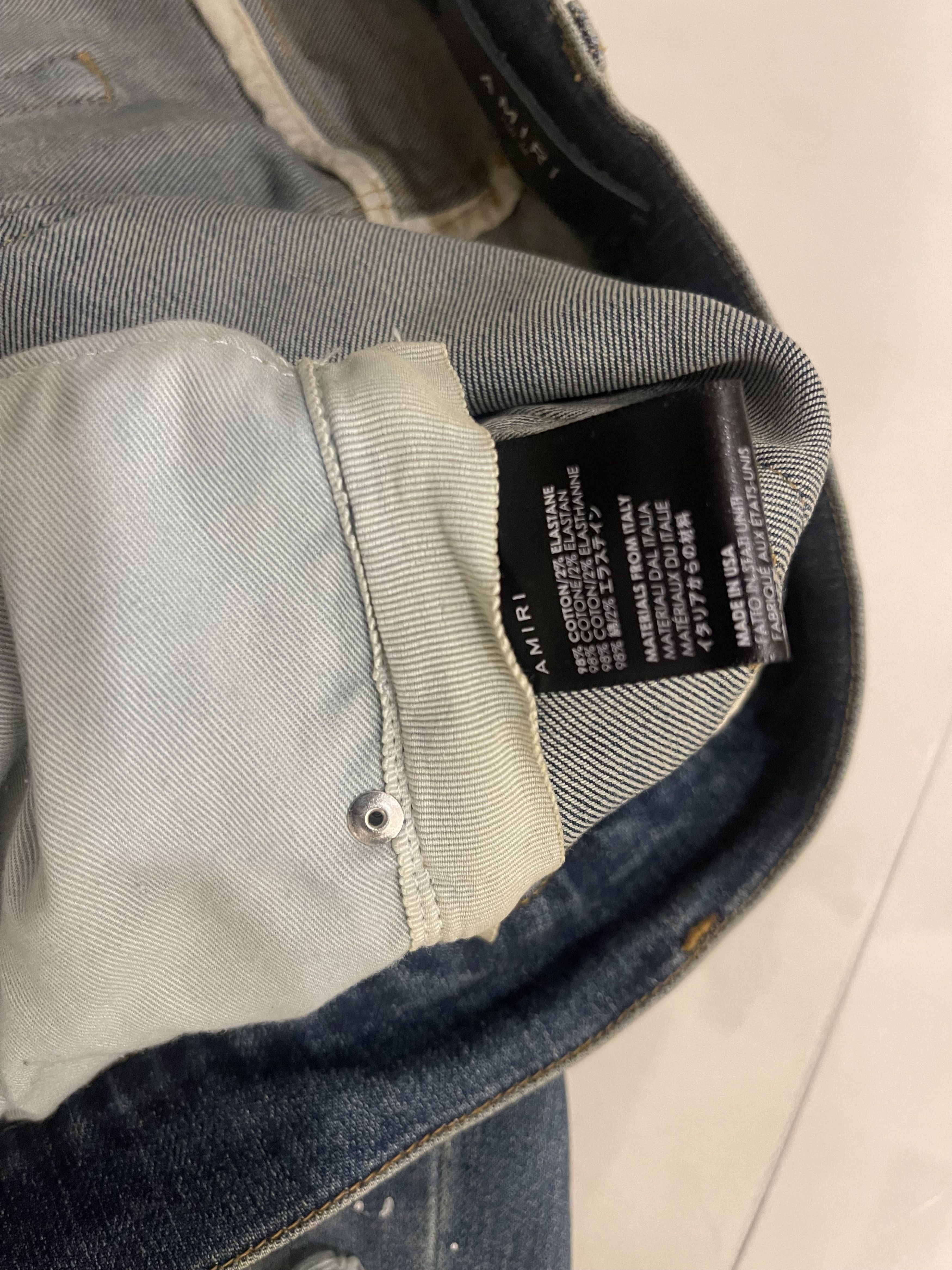Amiri Amiri indigo art patch painted jeans Size US 38 / EU 54 - 7 Thumbnail