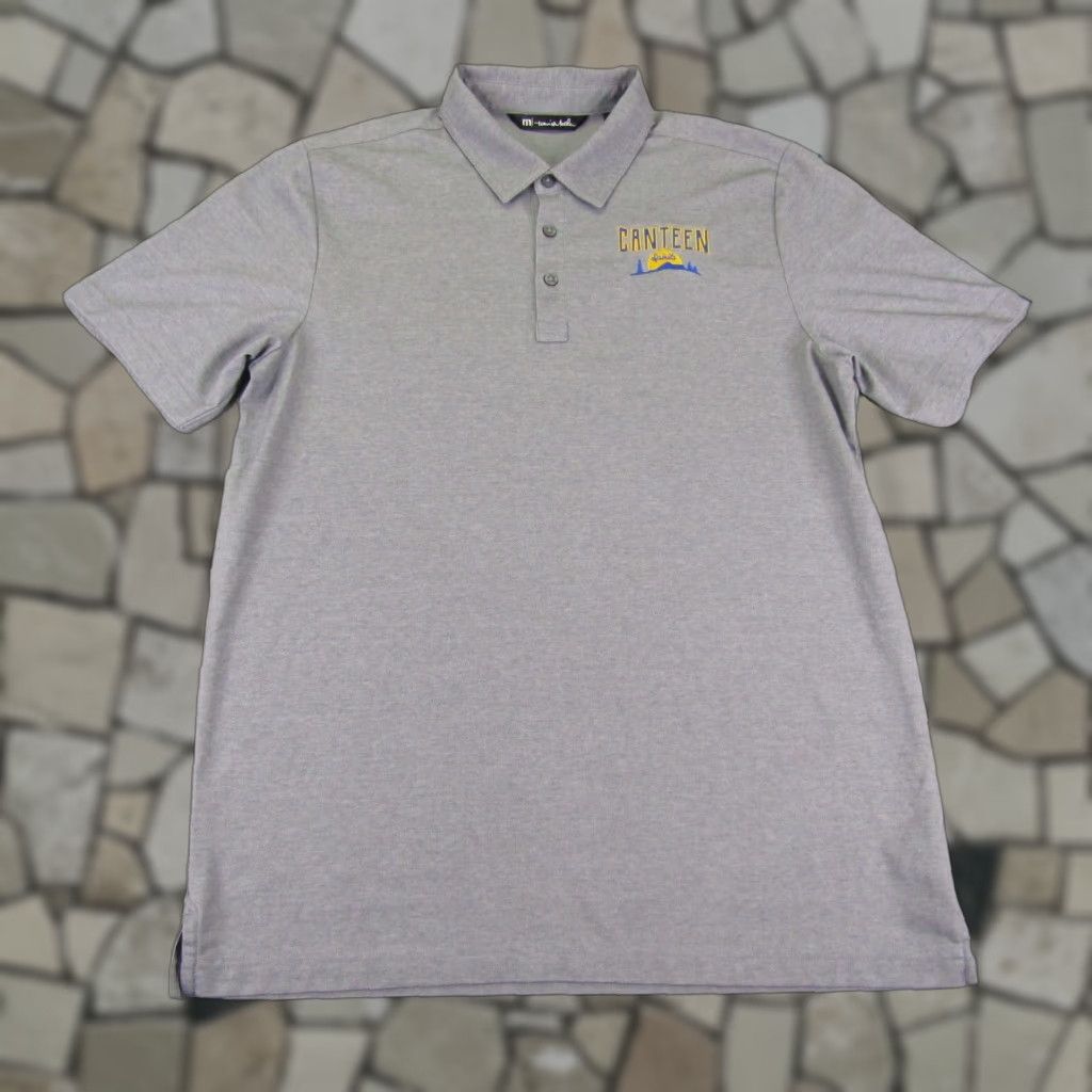 TravisMathew Travis Mathew Polo Shirt Mens Large Gray Performance Golf Pima Cotton Blend Short Sleeve Outdoor Sports Size US L / EU 52-54 / 3 - 1 Thumbnail