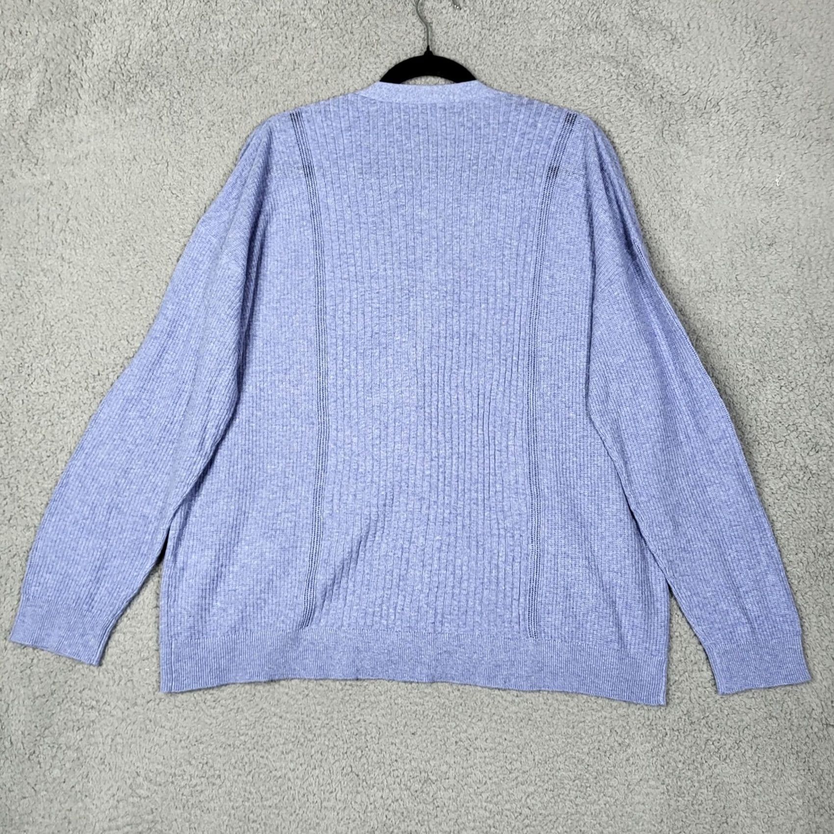 Vintage SWTR Women’s blue cardigan button up Pockets v-neck sweater Size XL Size XL / US 12-14 / IT 48-50 - 3 Thumbnail