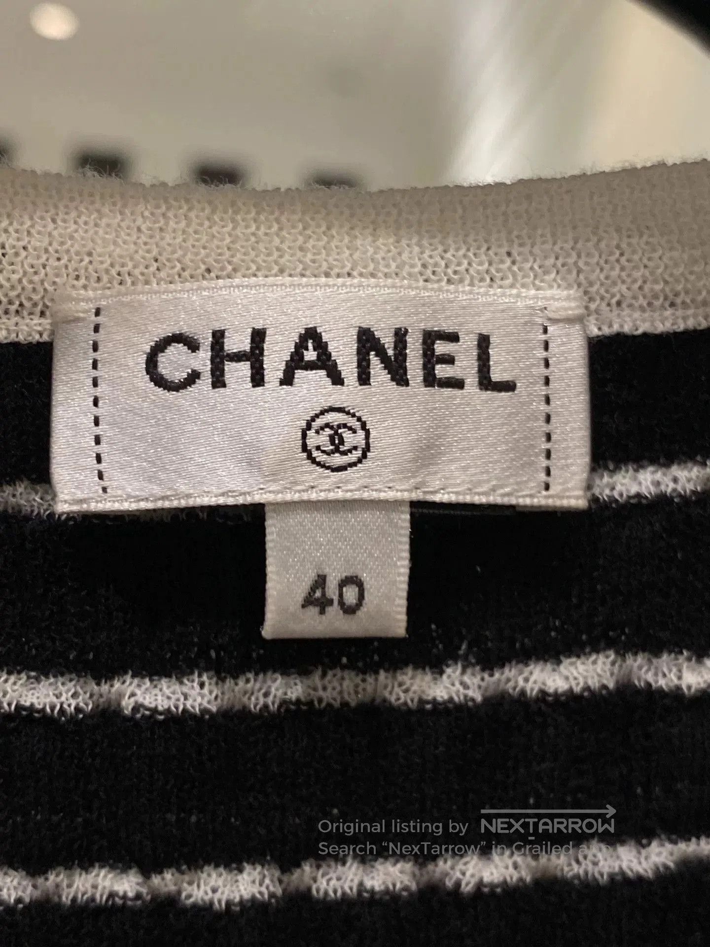 Chanel Chanel 2024 Black Stripe Sleeveless Top. Size US XL / EU 56 / 4 - 2 Thumbnail