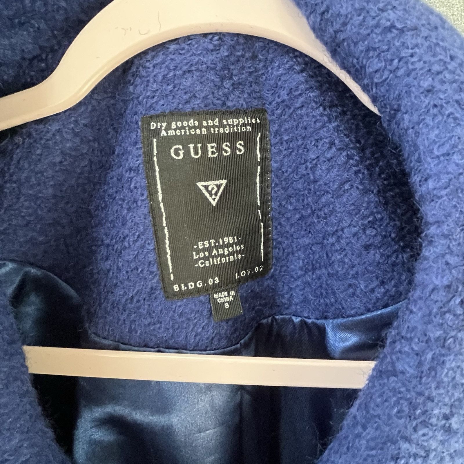 Guess Guess Cotton Blend Blue coat Lined size S Size S / US 4 / IT 40 - 4 Thumbnail