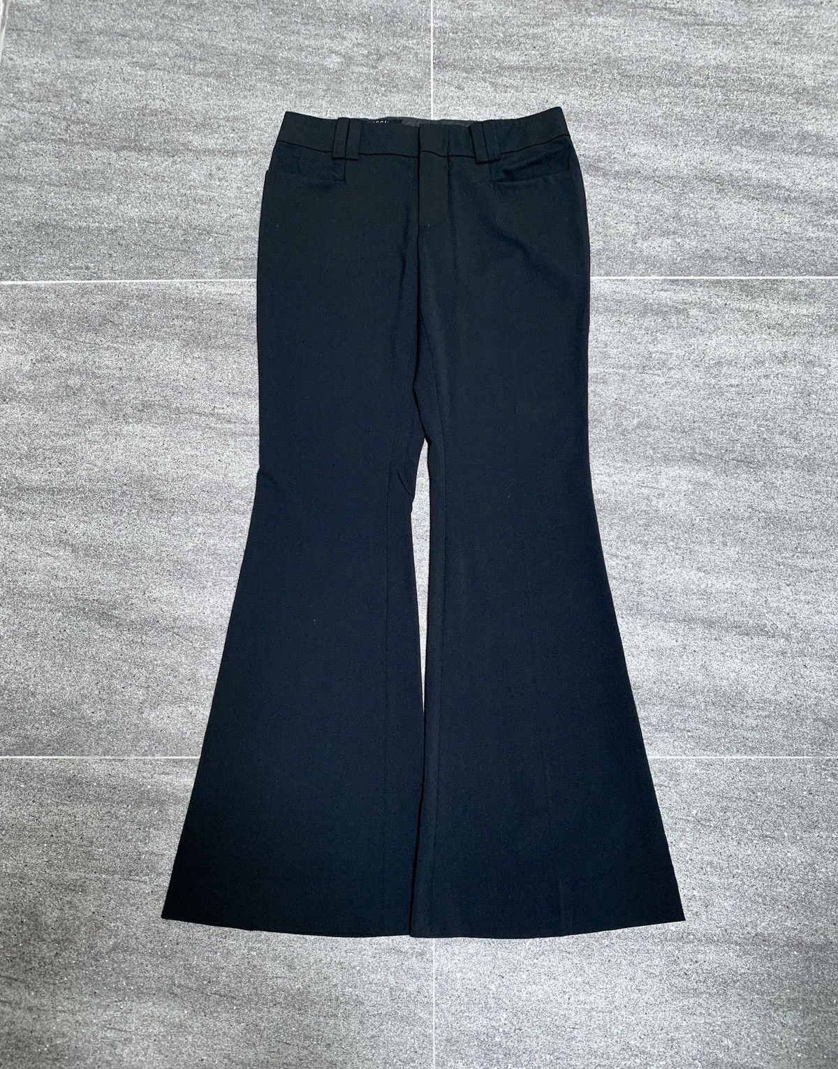 Gucci 2000s Super Flared Wool Trousers Size US 29 - 2 Thumbnail