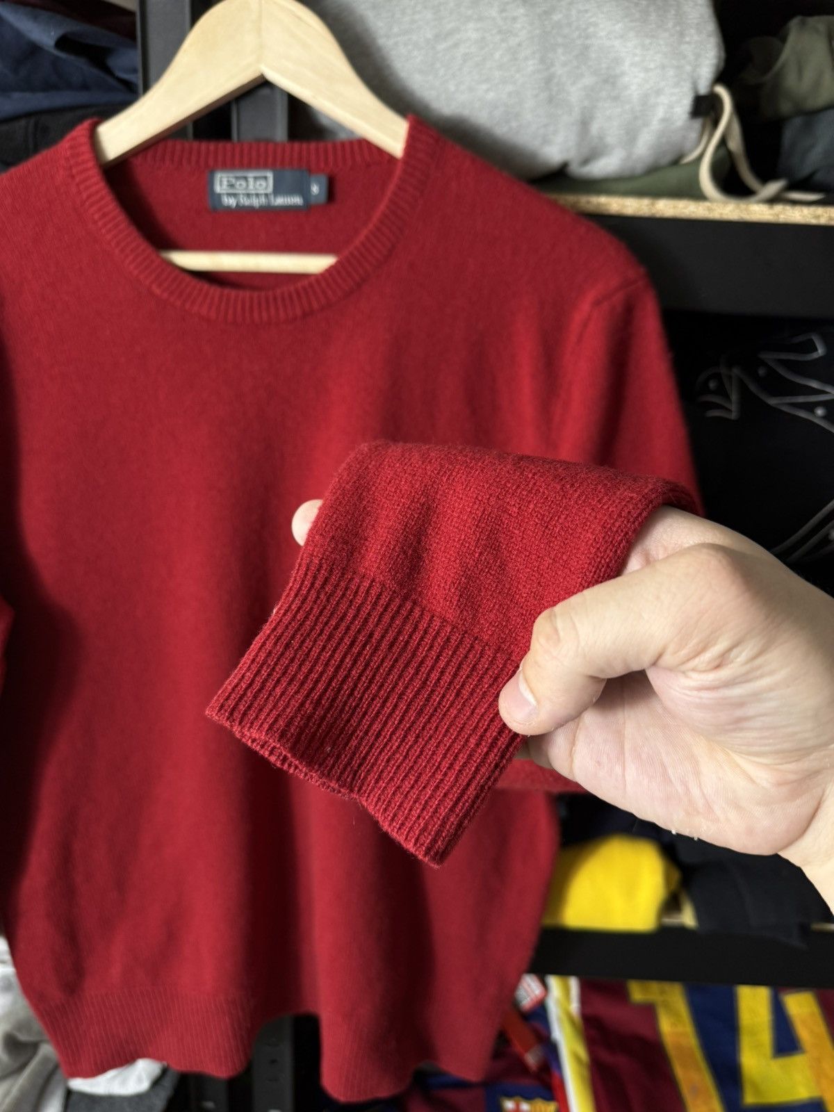 Polo Ralph Lauren Vintage Polo Ralph Lauren Wool Sweater Red Crewneck Knit Size US S / EU 44-46 / 1 - 4 Thumbnail