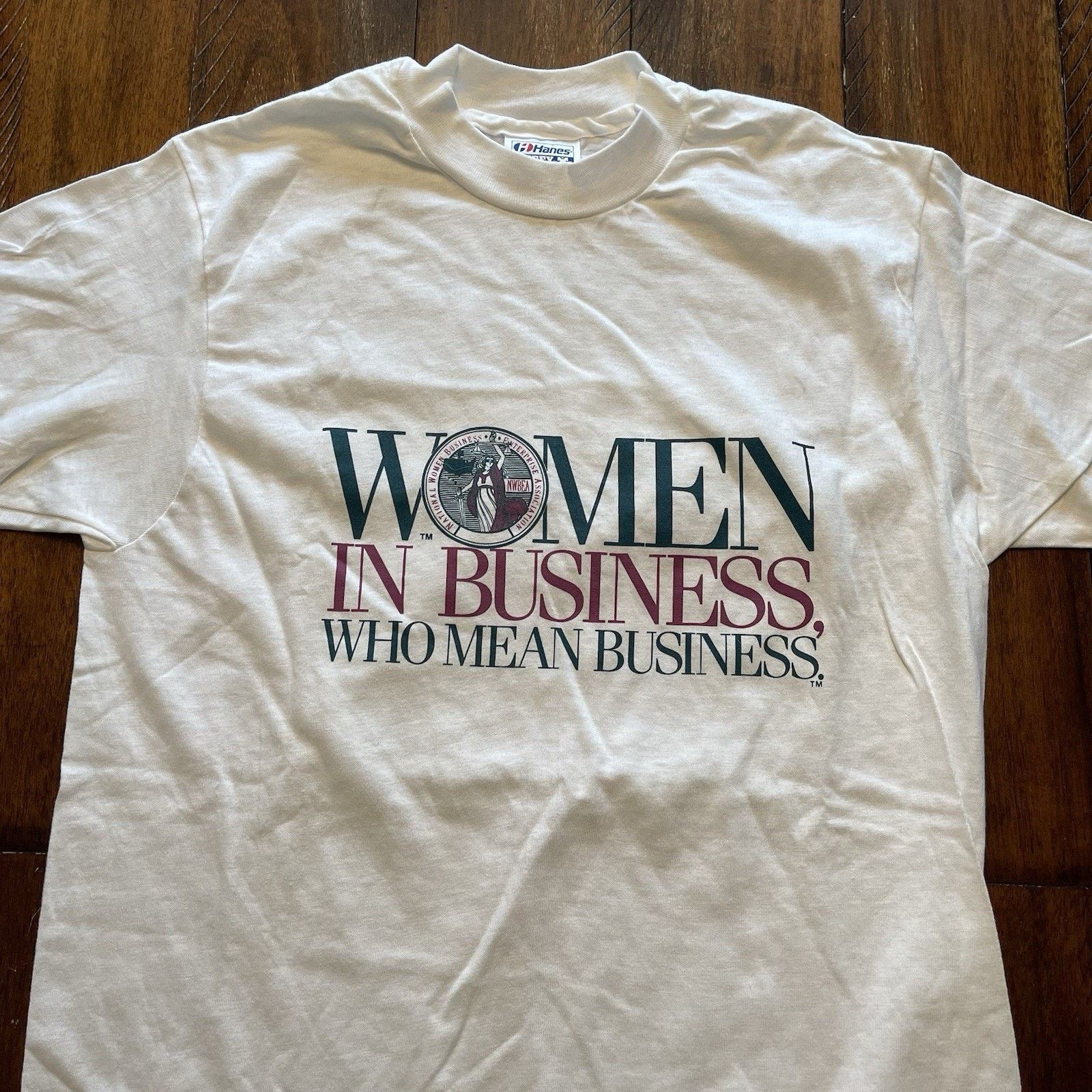 Hanes Vtg 80s Women In Business Empower equal Rights Hanes 5050 Size US M / EU 48-50 / 2 - 2 Thumbnail