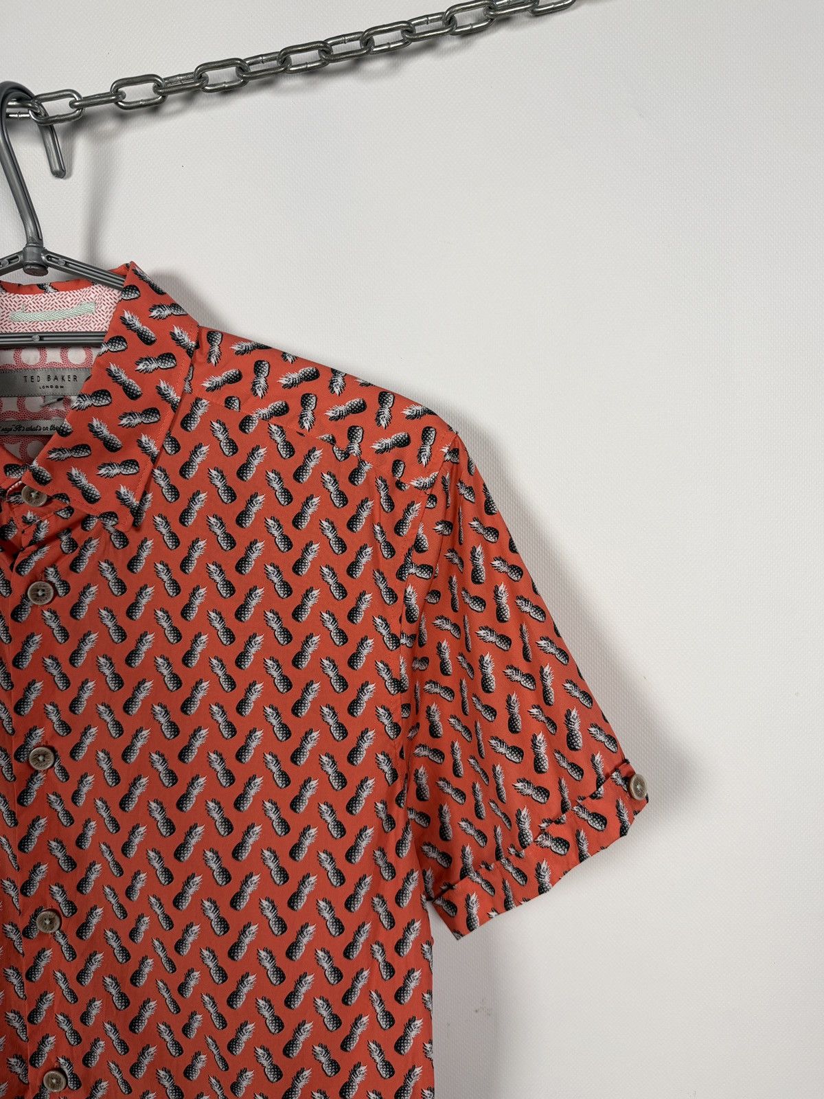 Ted Baker Ted Baker London Short Sleeve Shirt Pineapples Logo Size 3 Size US S / EU 44-46 / 1 - 2 Thumbnail