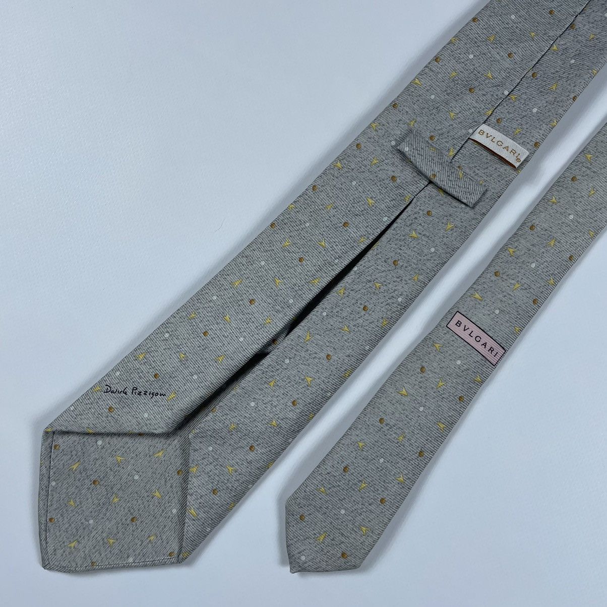 Bvlgari BVLGARI Davide Pizzigoni Designer Silk Tie Size ONE SIZE - 4 Thumbnail